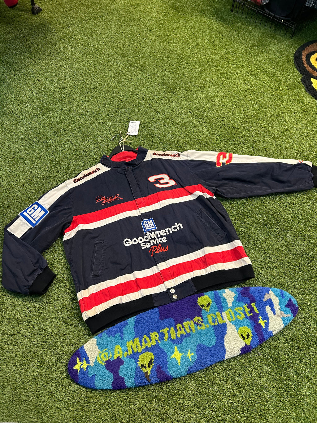 Vintage Dale Earnhardt #3 Goodwrench Service Plus Navy NASCAR Jacket