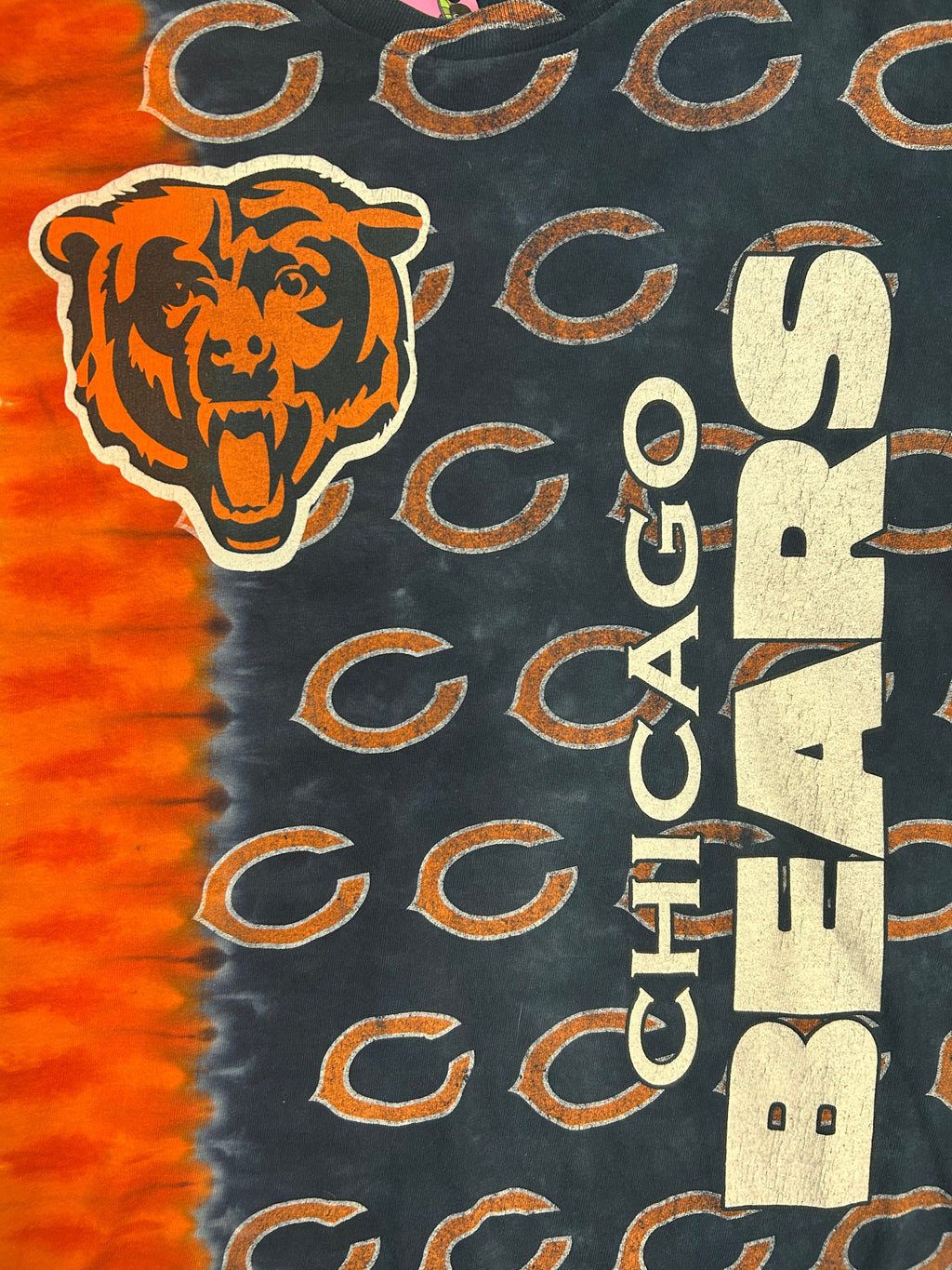 Y2K Chicago Bears Tye Dye Team Tee