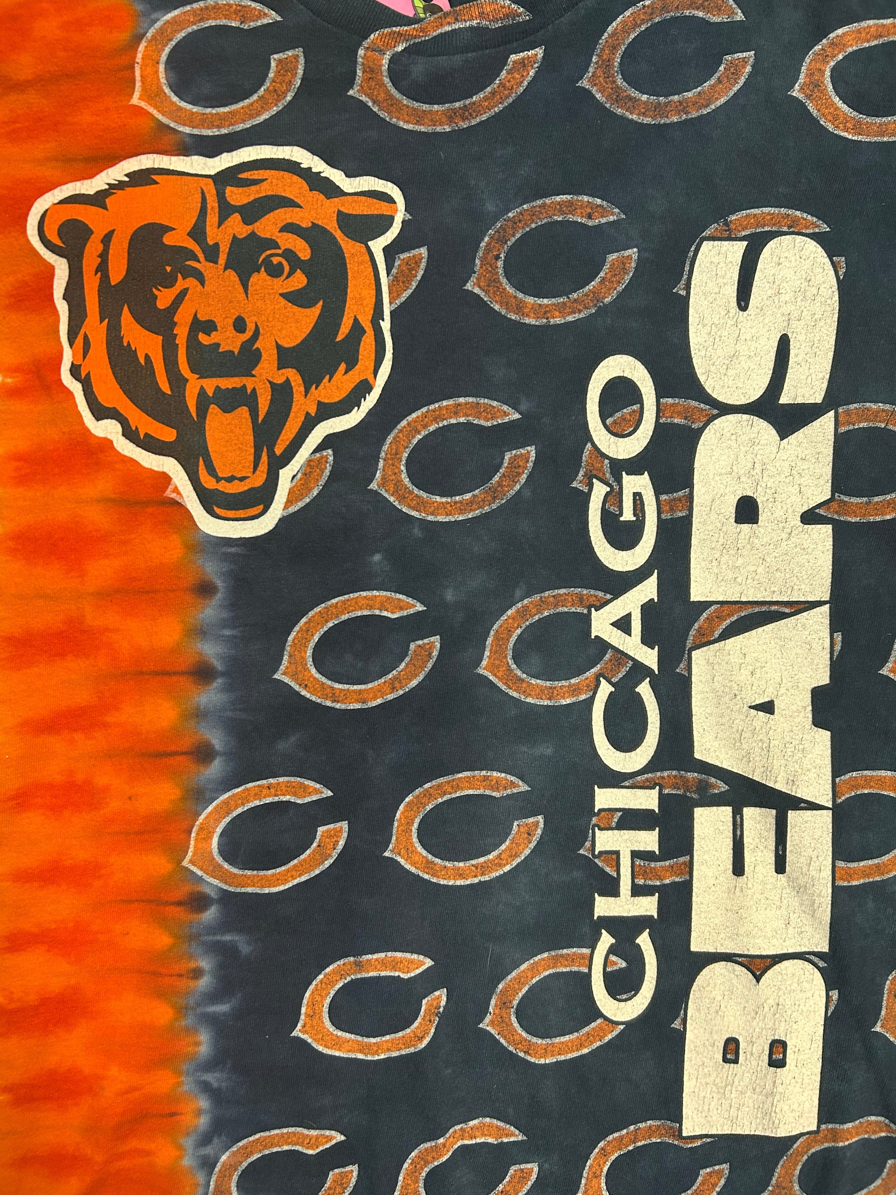 Y2K Chicago Bears Tye Dye Team Tee