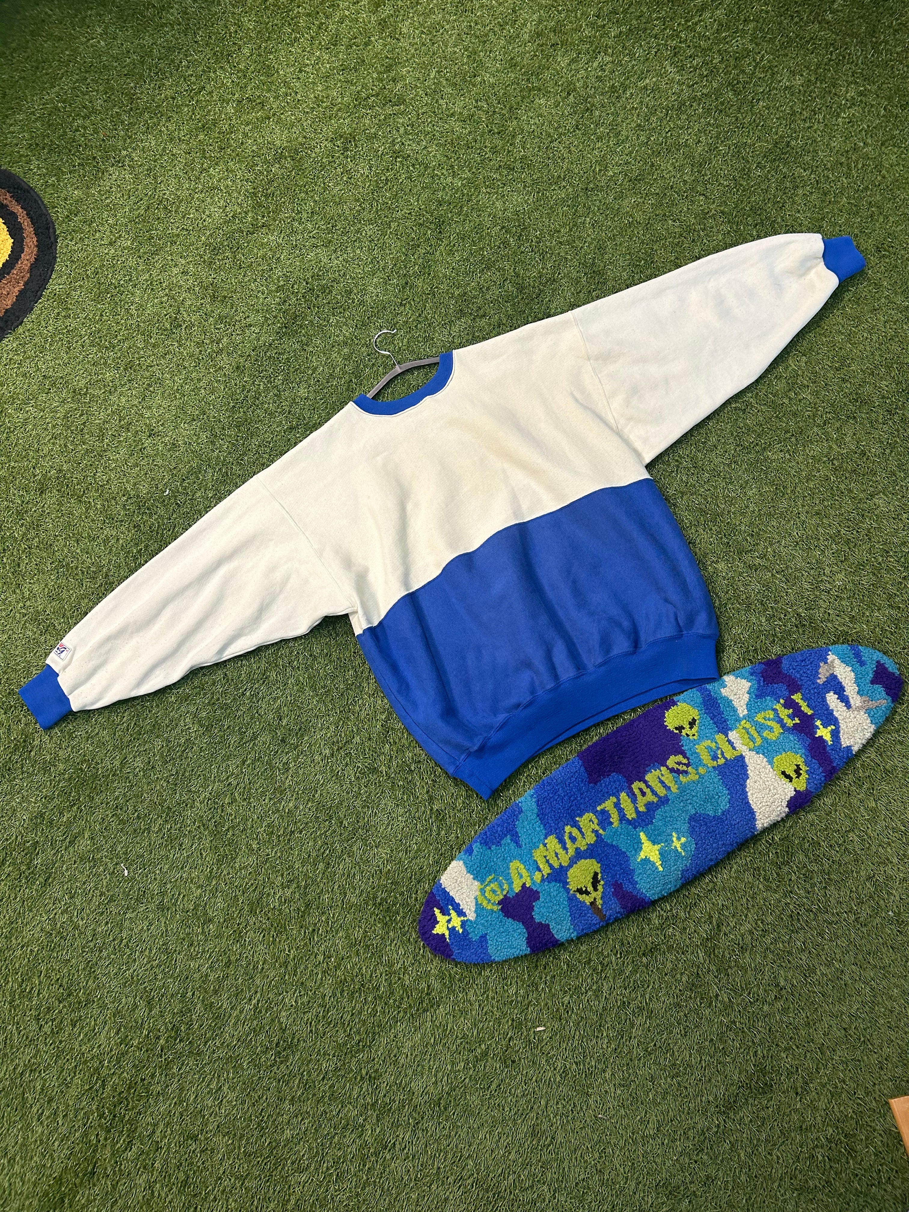 Vintage 90s New York Mets Big Embroidered Logo Crewneck