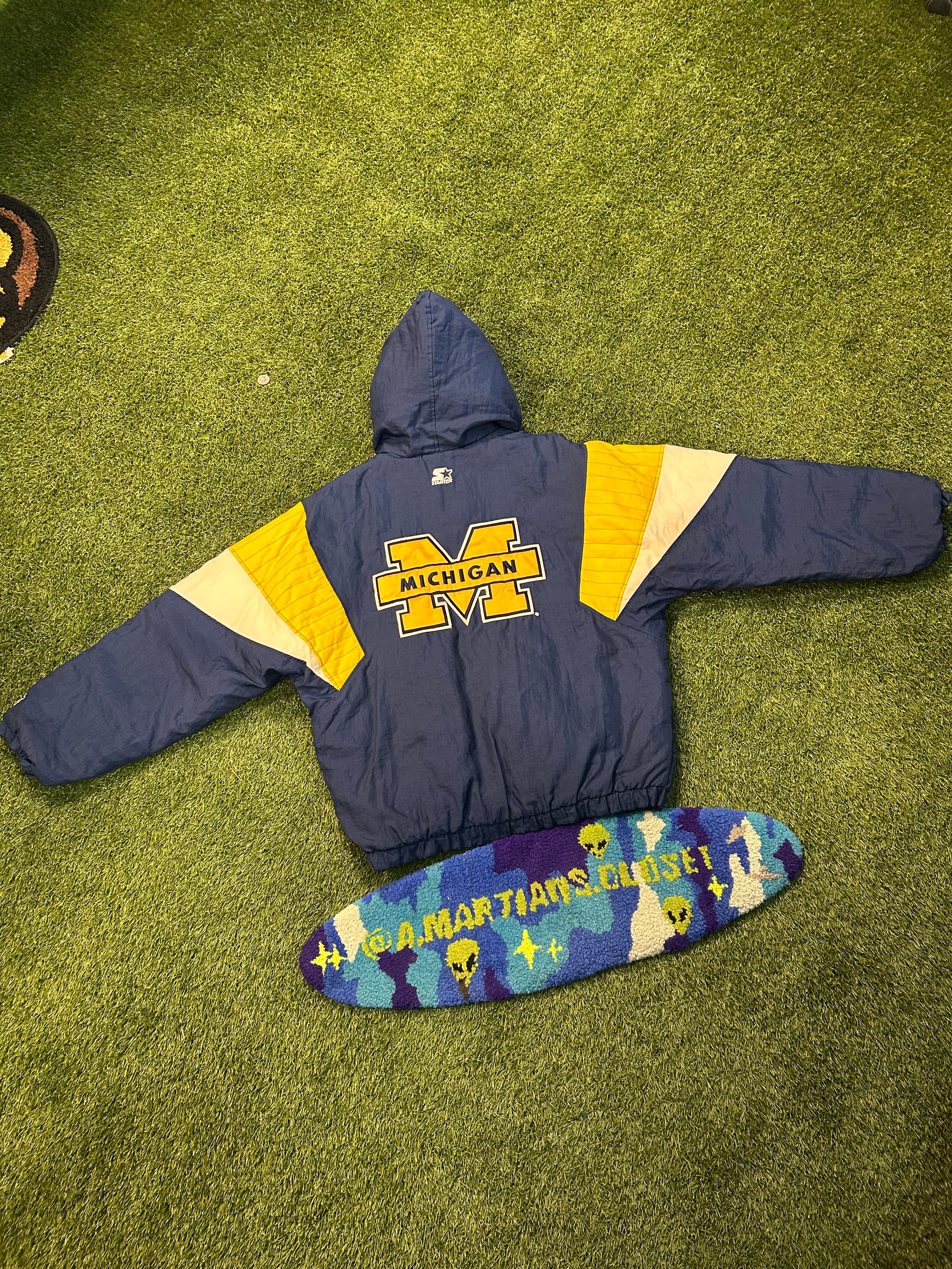Vintage Michigan Wolverines Starter HalfZip Jacket