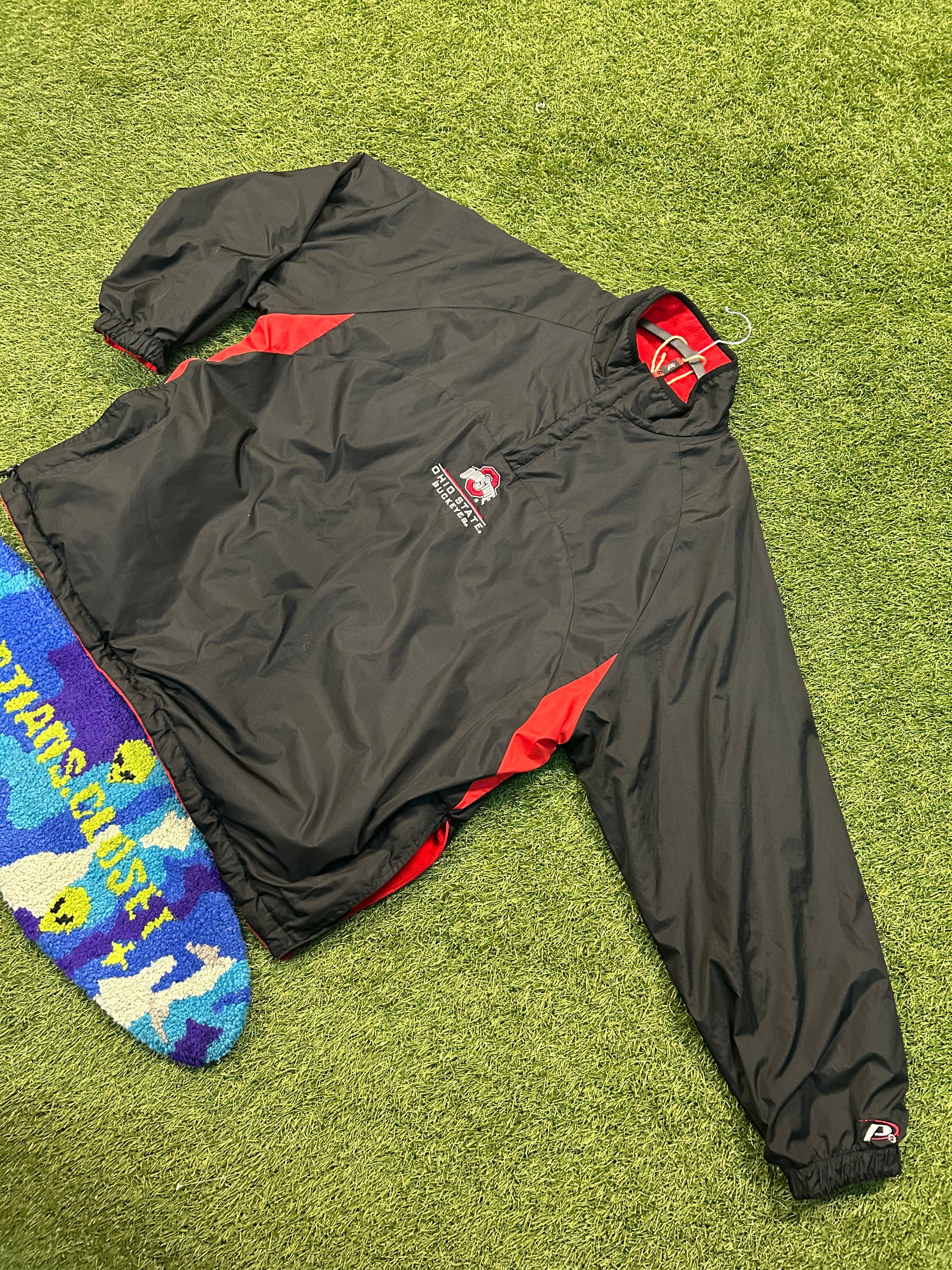 Y2K Ohio State Buckeyes Reversible HalfZip Pullover