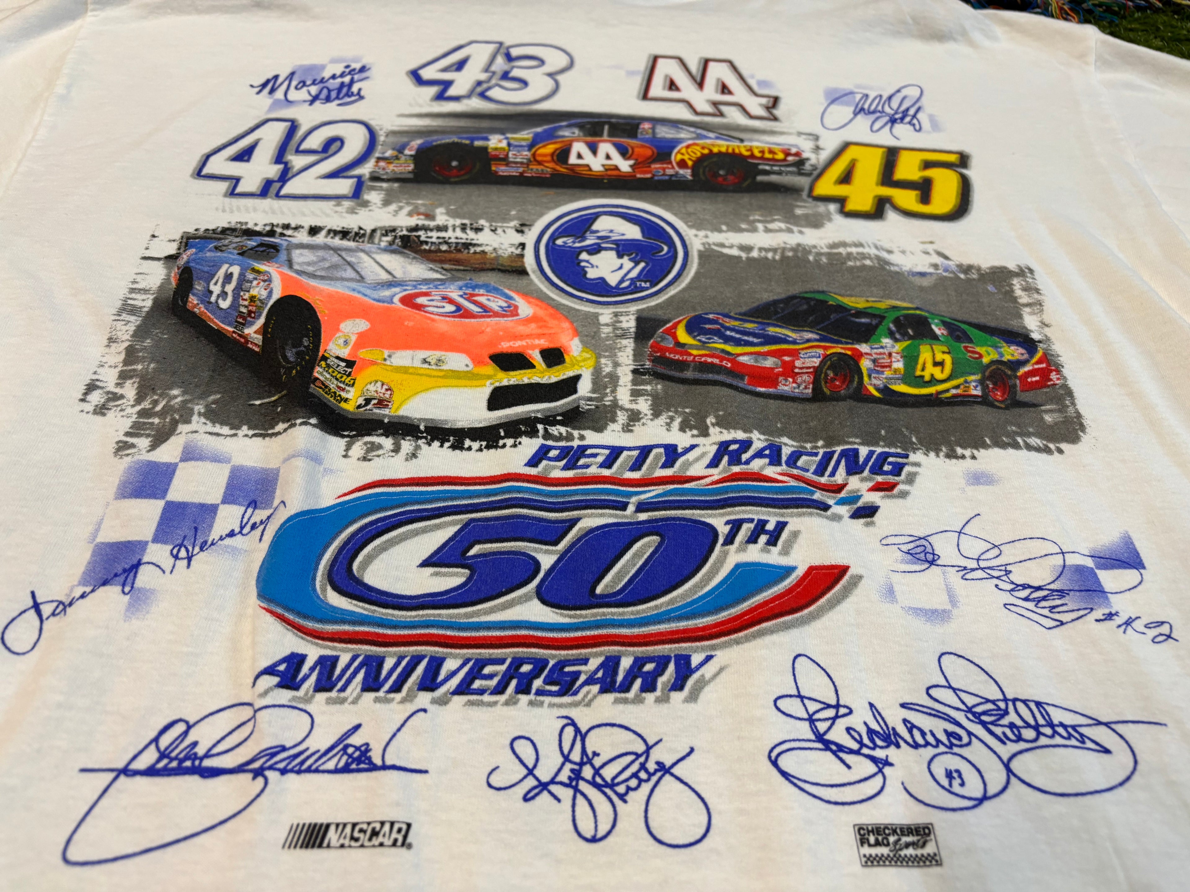 1999 50th Anniversary Petty Racing NASCAR T-Shirt Size XL Tultex Tag