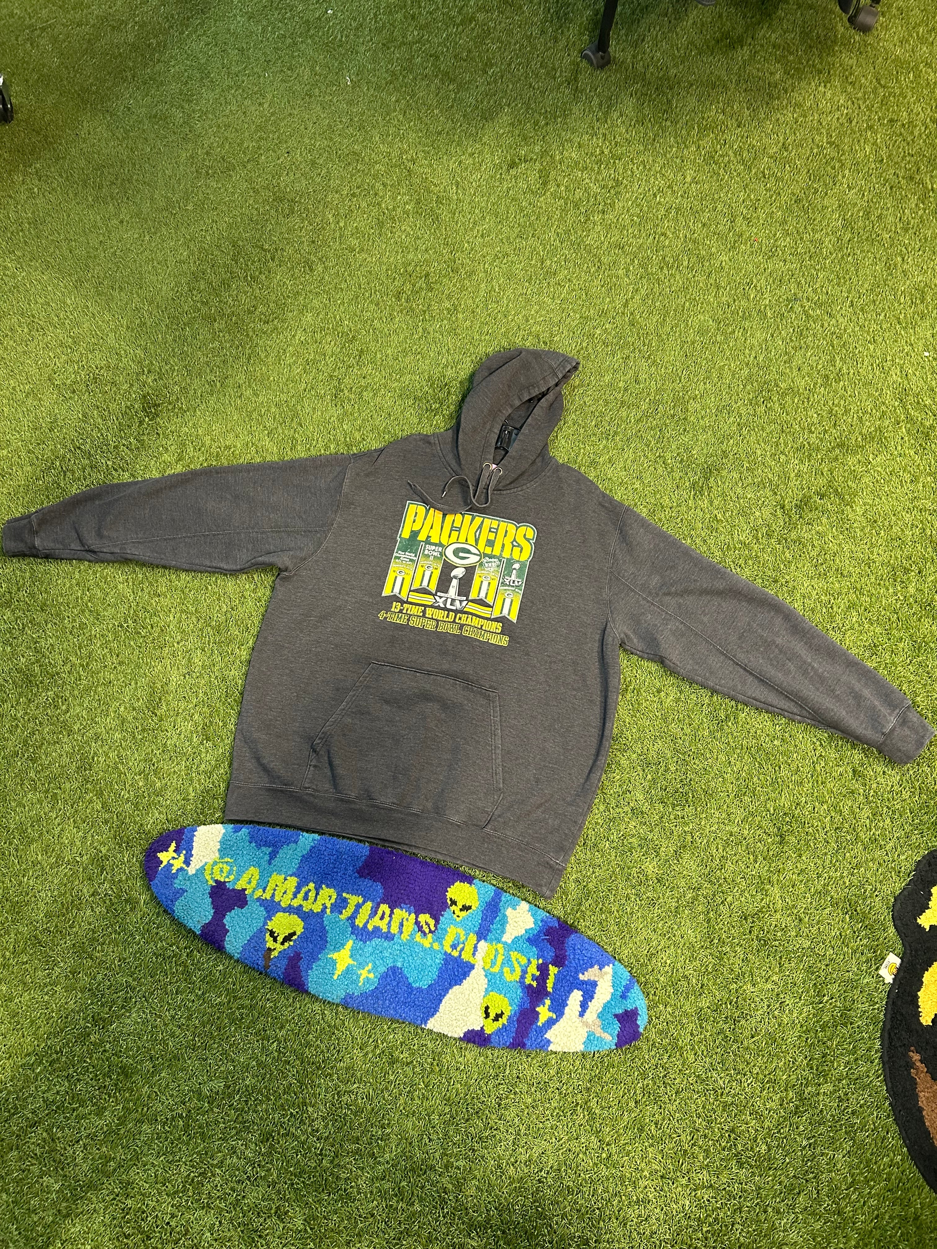 Y2K Green Bay Packers 4 Time Champions Hoodie