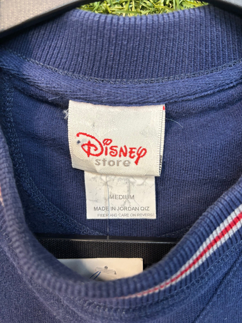 Vintage Winnie the Pooh “P” red striped crew neck Disney pals