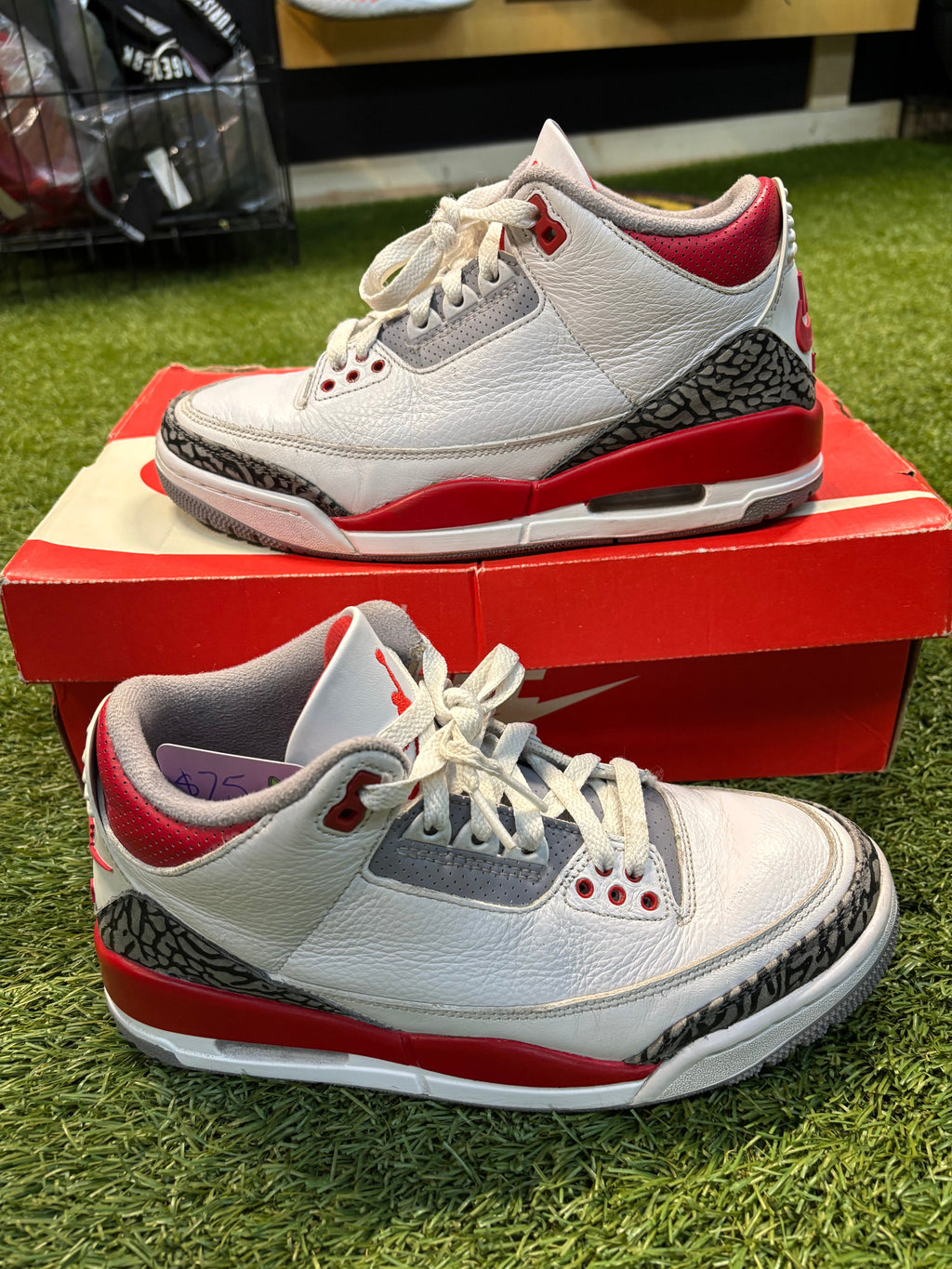 Jordan retro 3 fire red (Used)