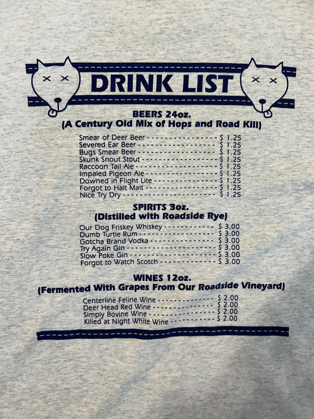 Vintage 90s Best Tag Road Kill Saloon Michigans Finest Tee