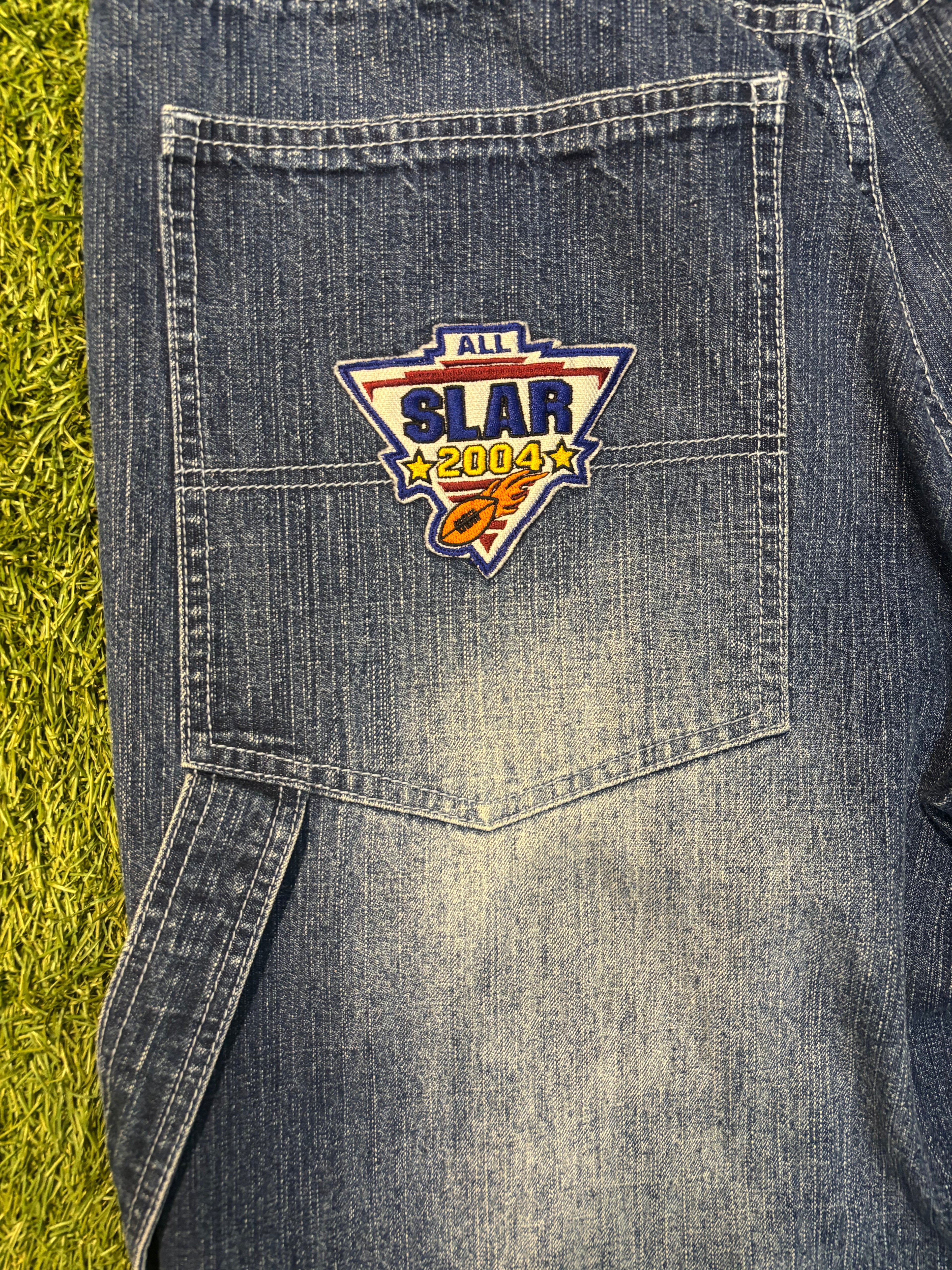 2004 NYC Brand Denim NFL All Star Patch Jeans