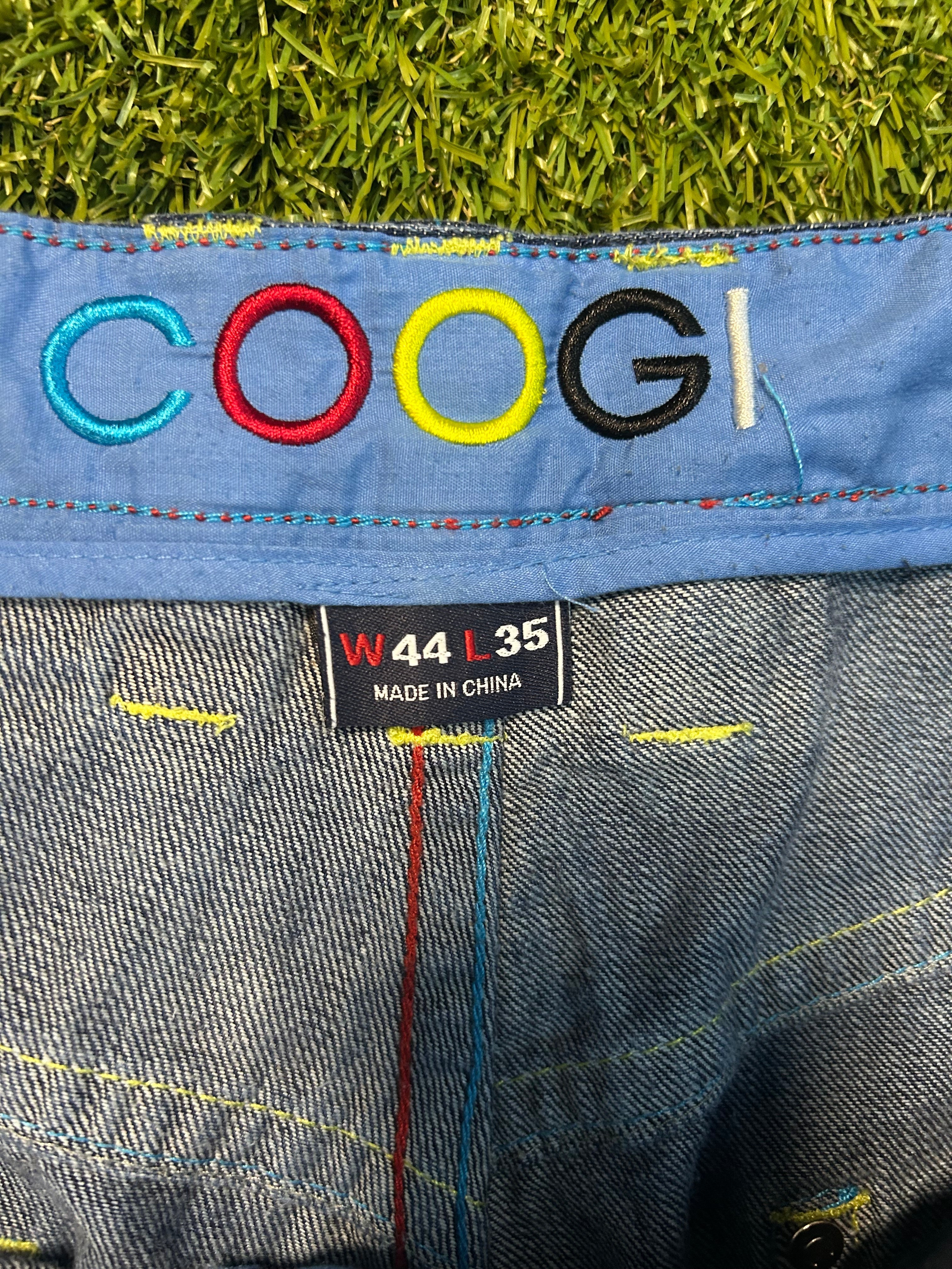 Y2K Coogi Blue Patch Jeans