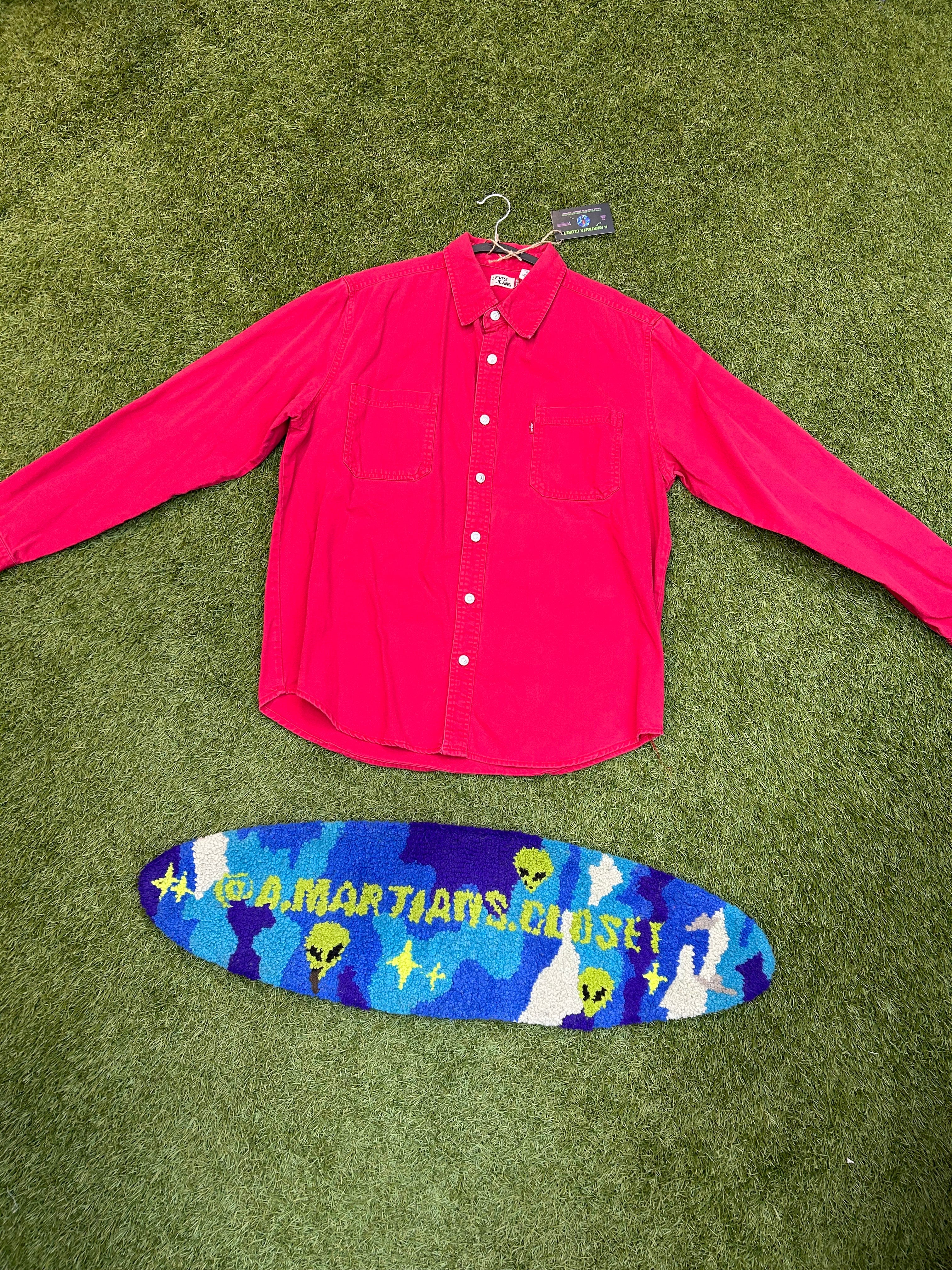 Vintage Levi’s Red Denim Button Down Shirt