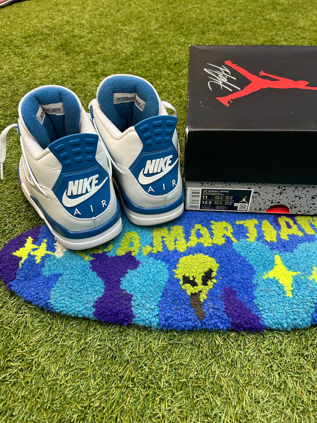 Jordan 4 Retro Military Blue(Used)