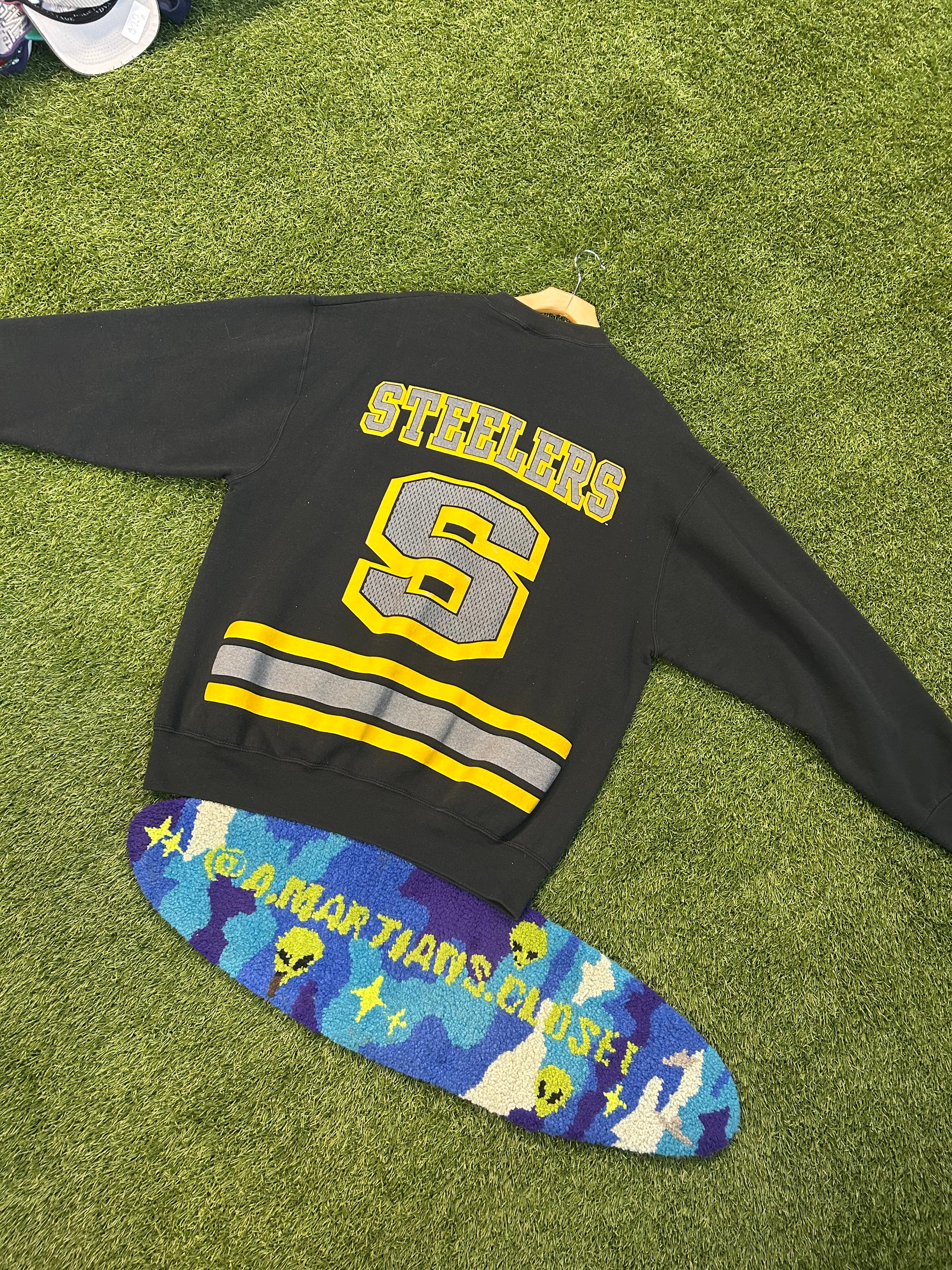 Vintage 1995 Pittsburgh Steelers NFL Crewneck Front & Back Hit