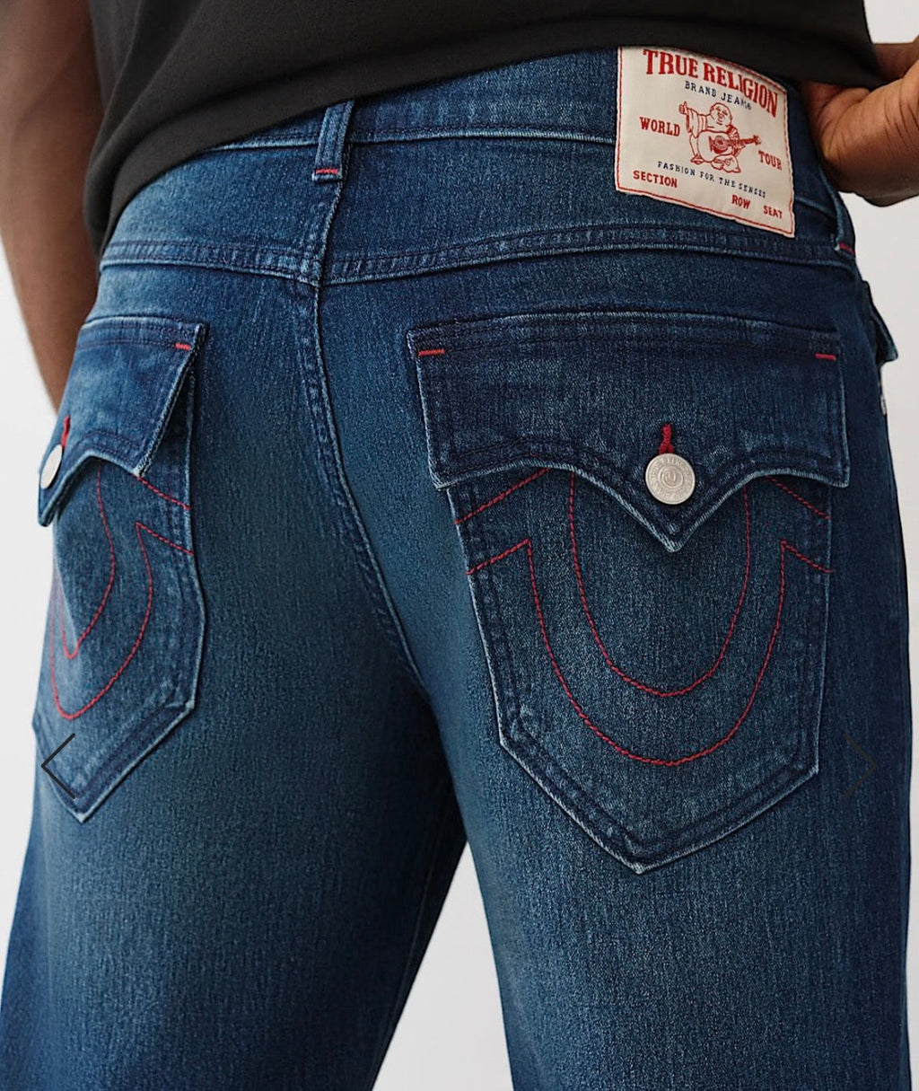 True Religion Ricky Snap Flap Straight Jeans
