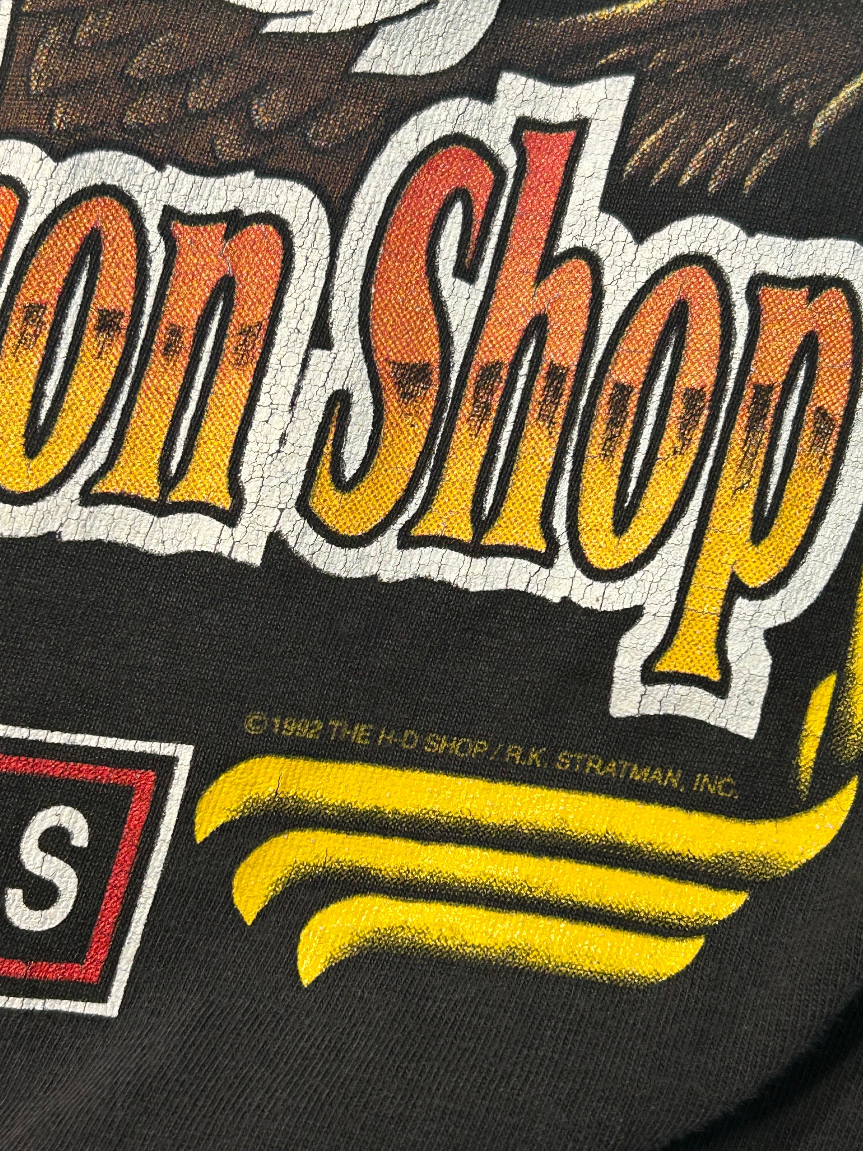Vintage 1992 Harley Davidson Real Men Wear Black Tee
