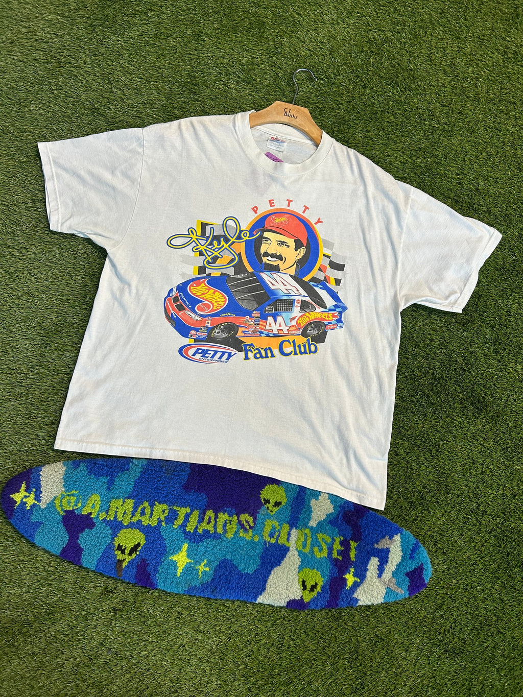 Vintage 90s Kyle Petty Hotwheels #44 Fan Club Tee