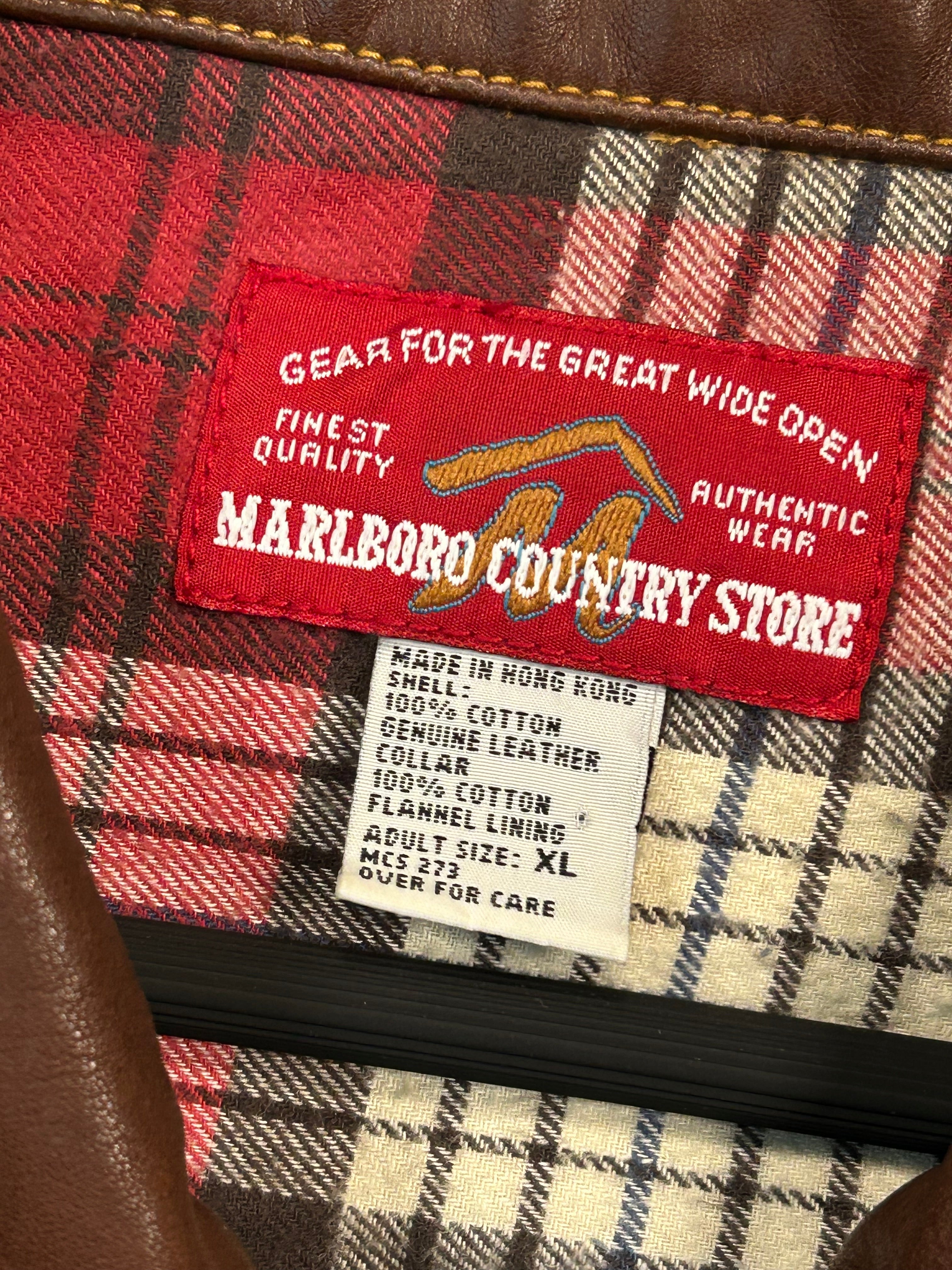 Vintage Marlboro Country Store Dark Blue Jean Jacket