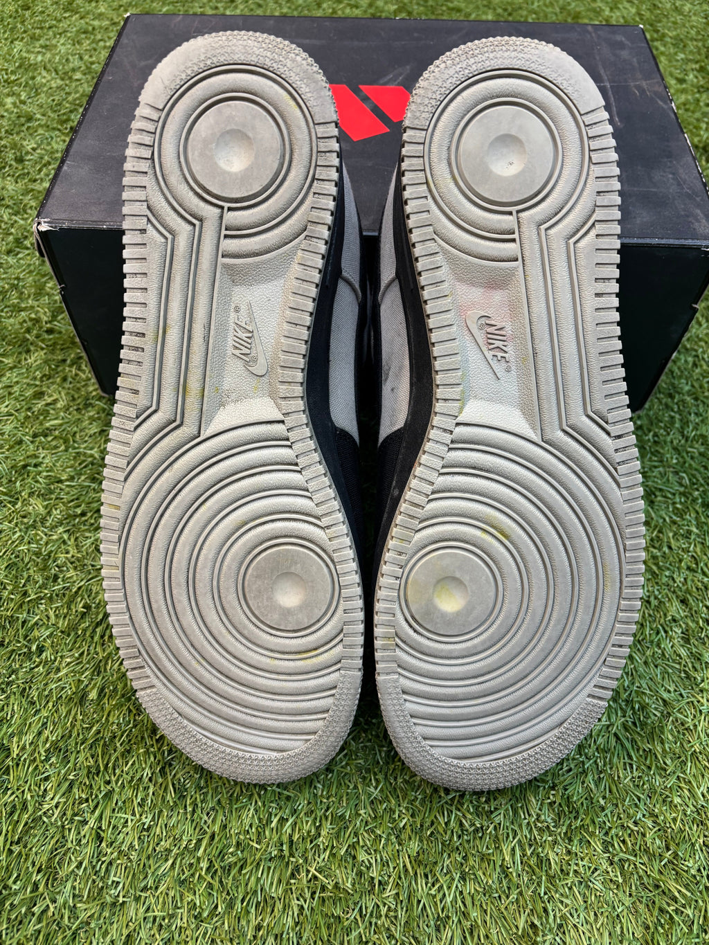 Nike Air Force One “black and grey canvas” size 12