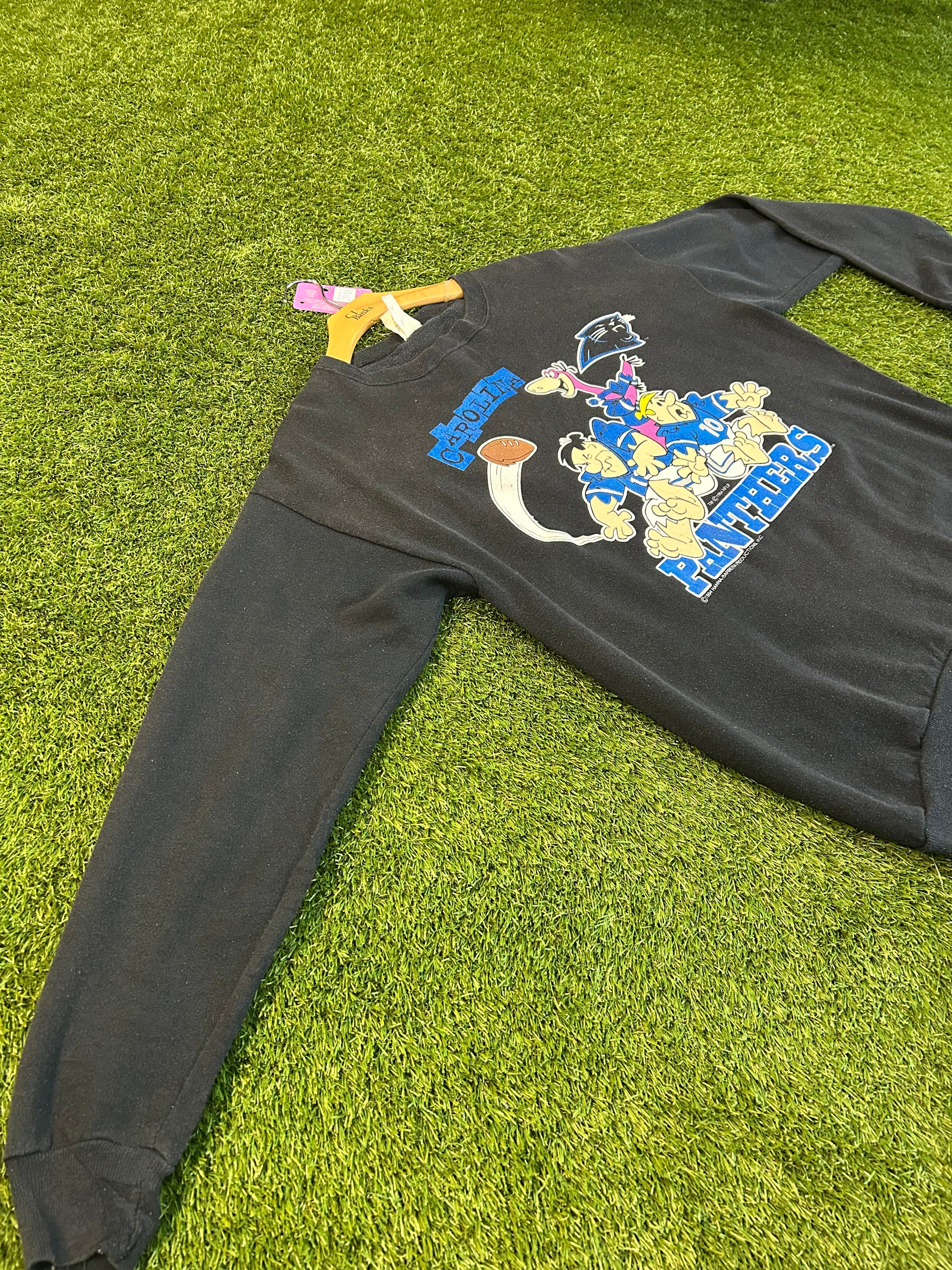 Vintage 1994 North Carolina Panthers X FlintStones Crewneck
