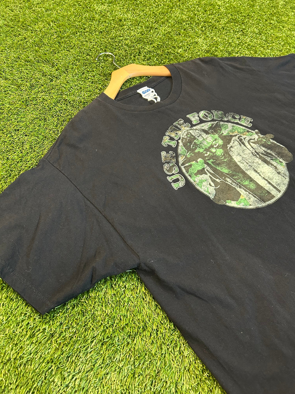 Y2K Star Wars Yoda Use The Force Tee