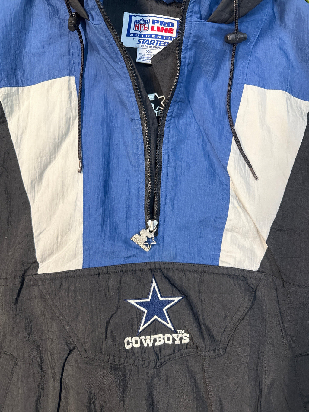 VINTAGE STARTER “DALLAS COWBOYS” QTR ZIP JACKET