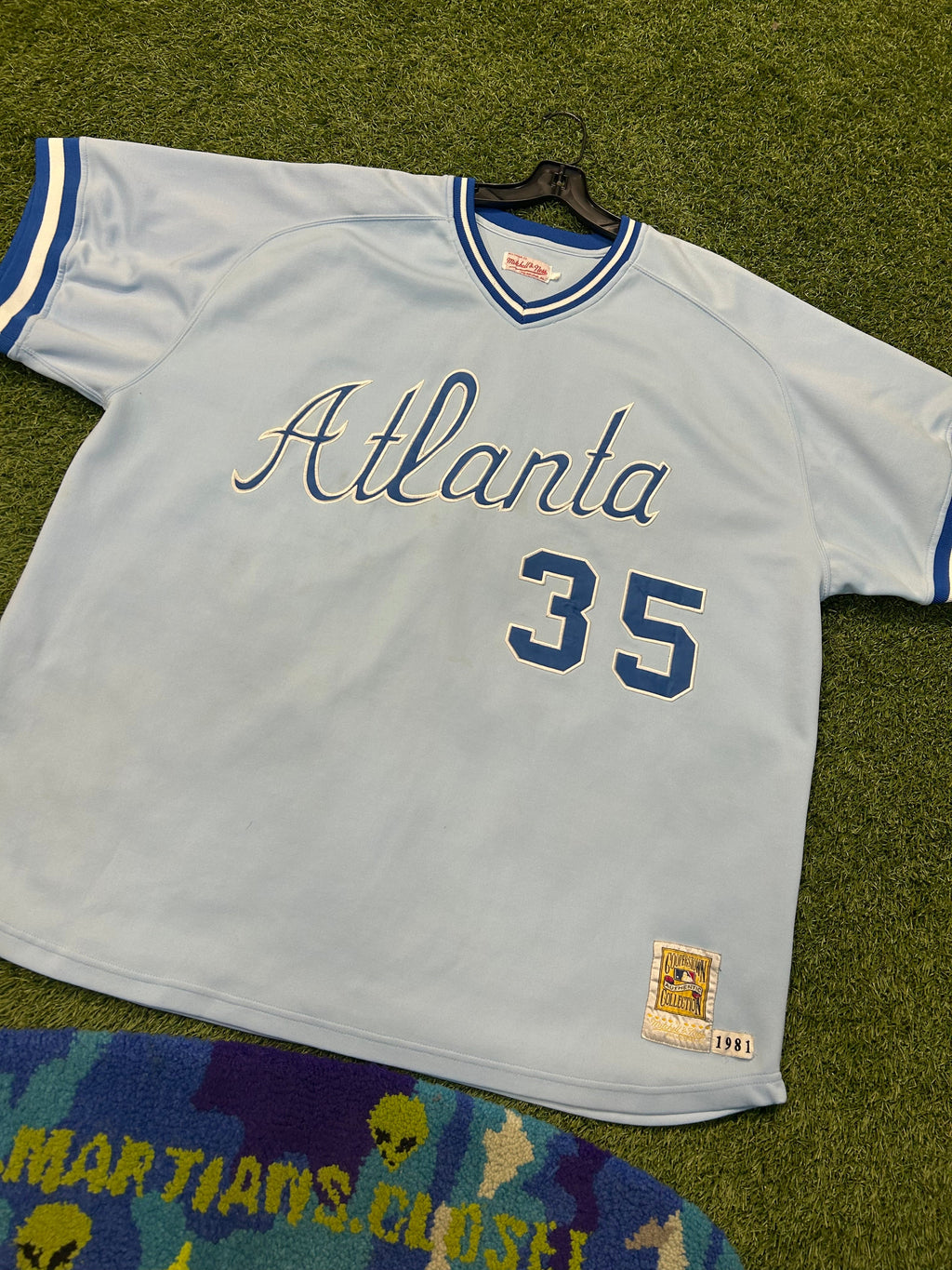 Vintage 90s Phil Niekro Atlanta  Braves Mitchell & Ness Jersey Jurgella Collection