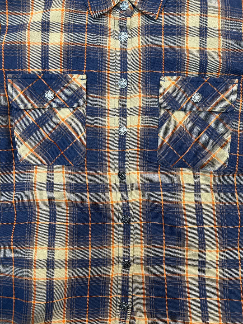 Vintage Harley Davidson Plaid Button Up Collard Jacket