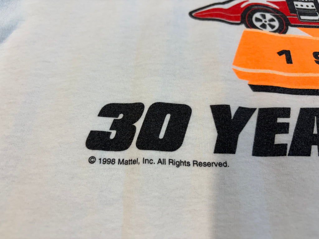1998 Kyle Petty Mattel Hot Wheels 30 Years Of Racing T-Shirt Size XL Tultex Tag