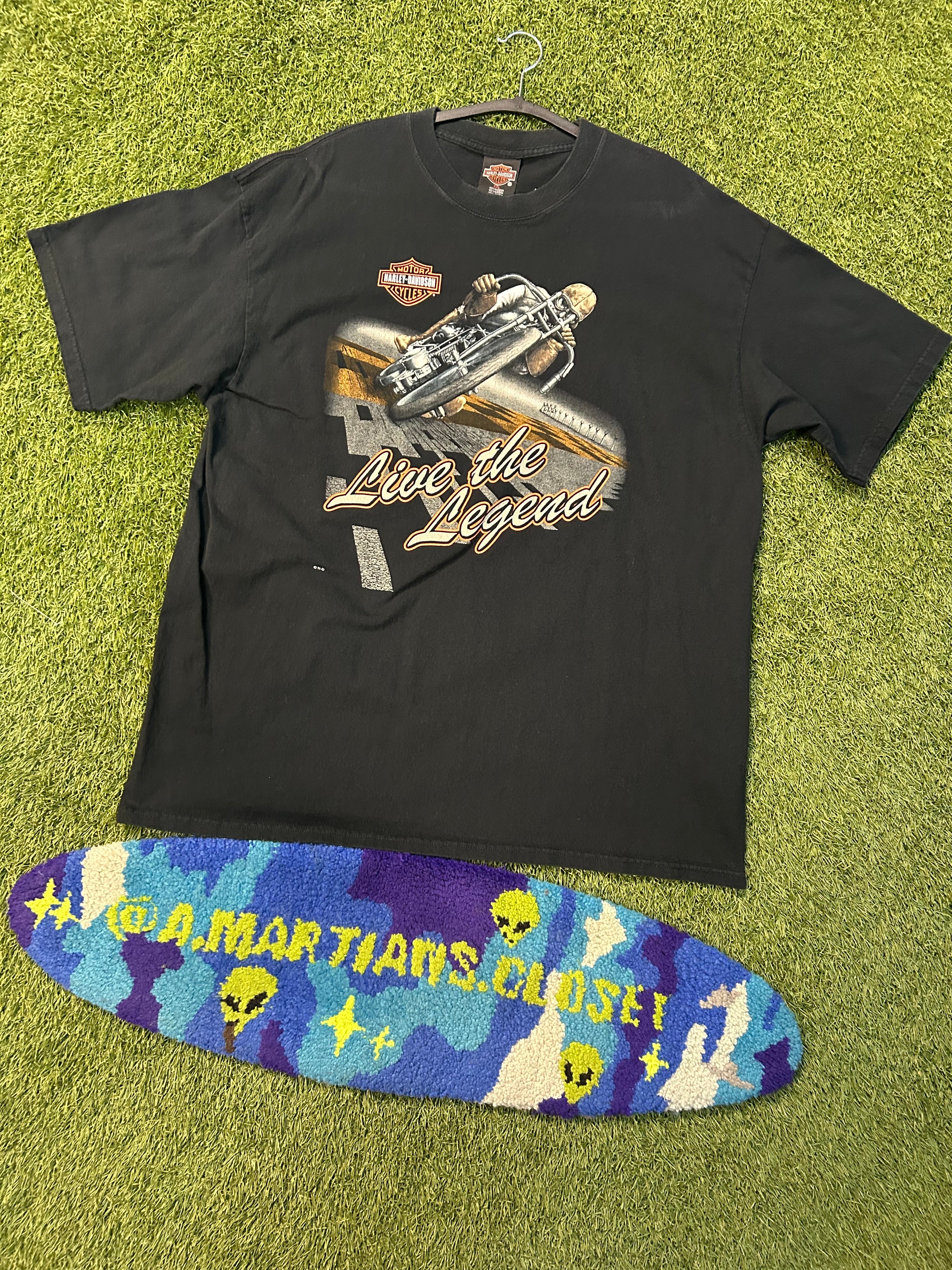 Vintage 90s Harley Davidson Cancun Mexico Live The Legend Tee