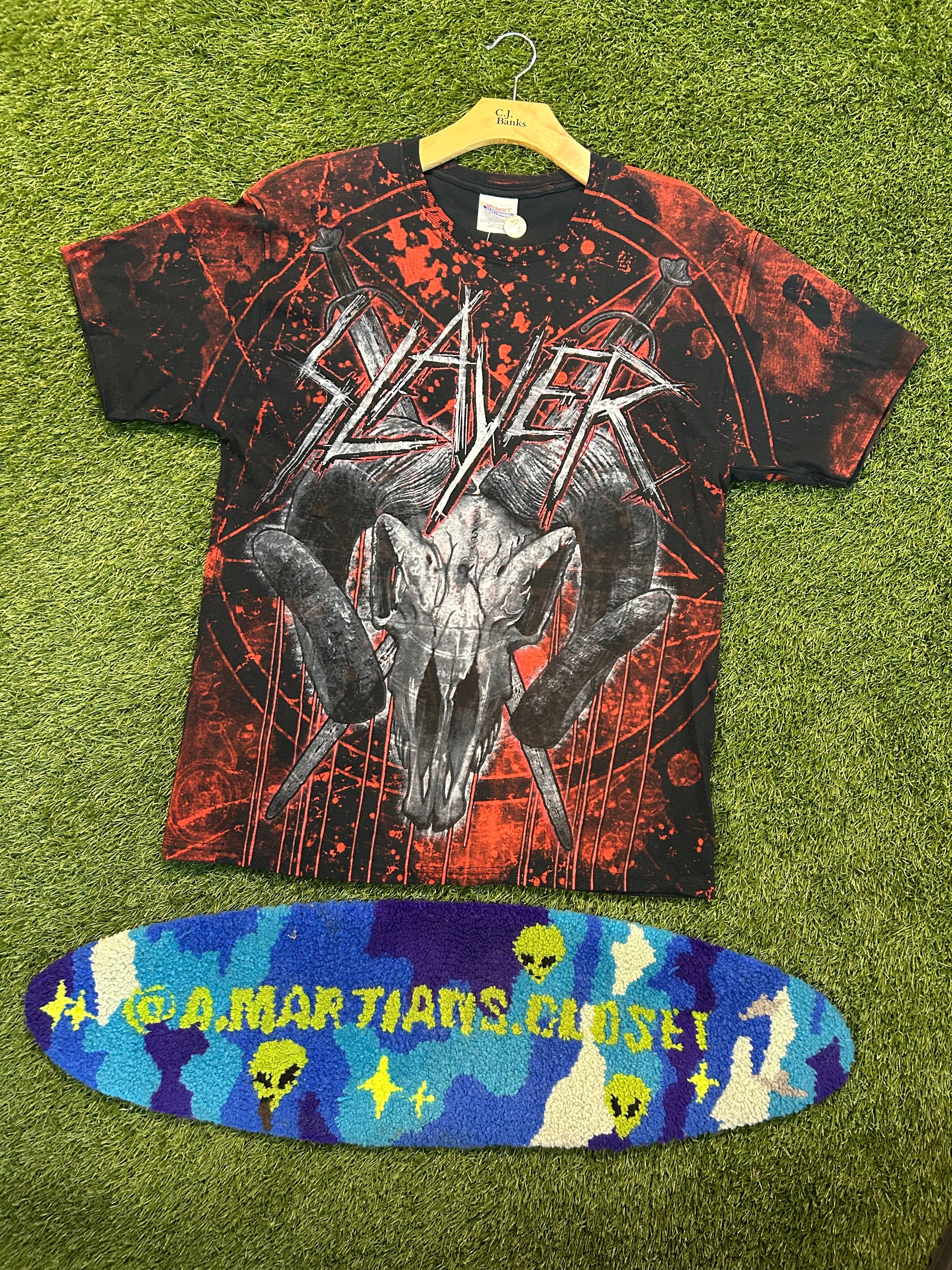 Vintage 90s Slayer Band AOP Tee