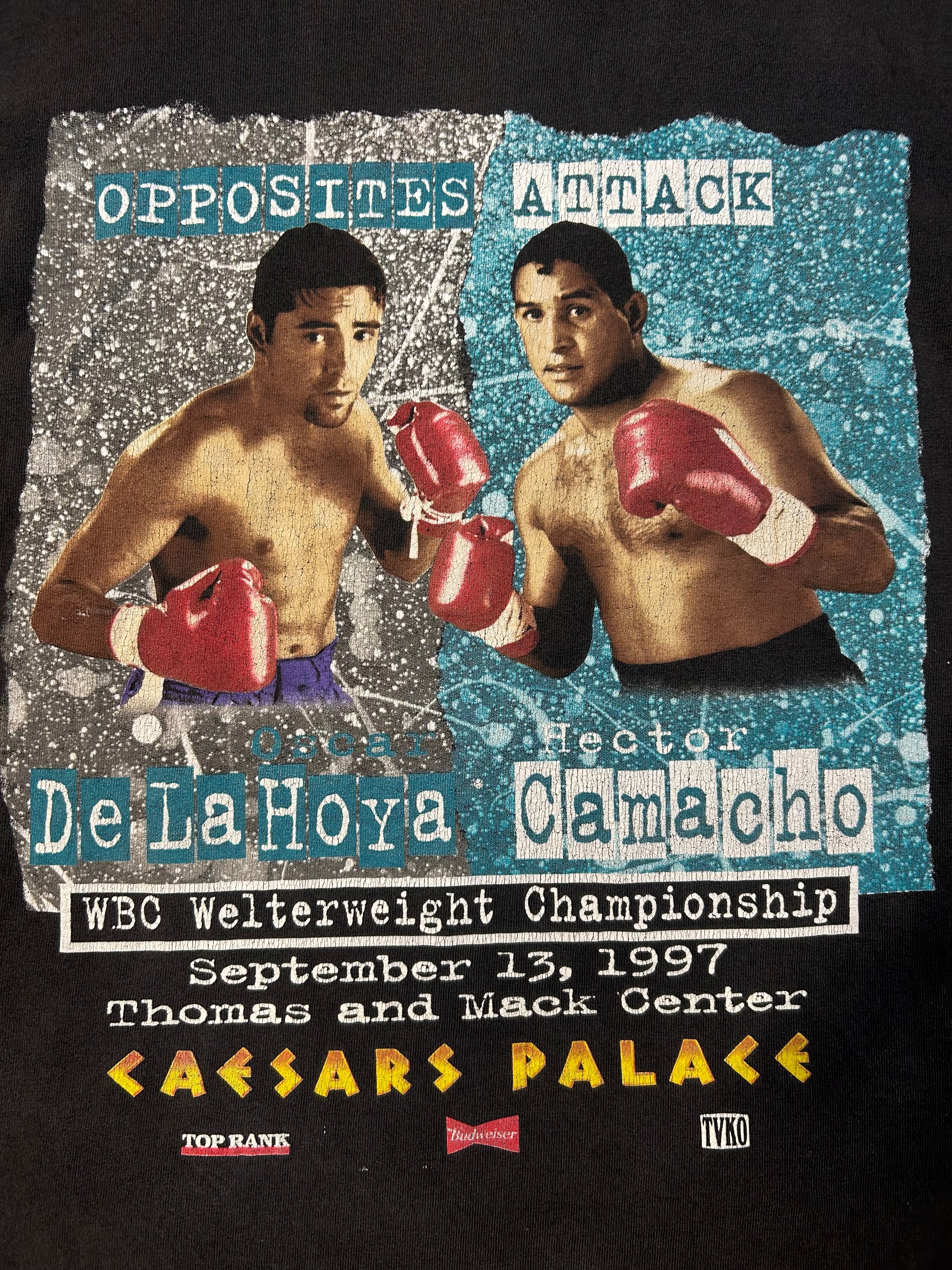 Vintage 1997 Oscar DeLaHoya V.S. Hector Camacho WBC Welterweight Championship