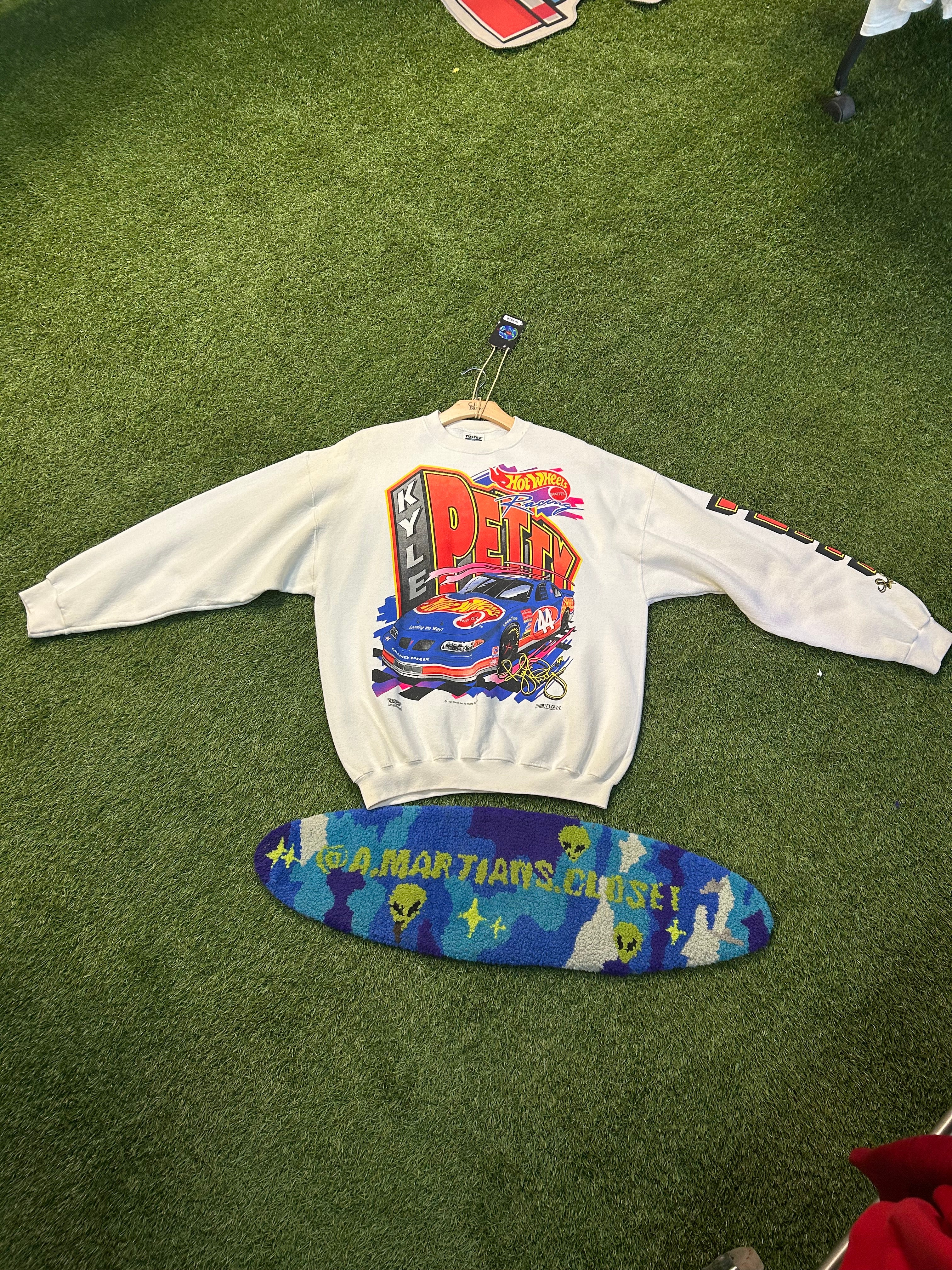 Vintage 1997 Mattel X NASCAR Kyle Petty HotWheels Race Team Crewneck