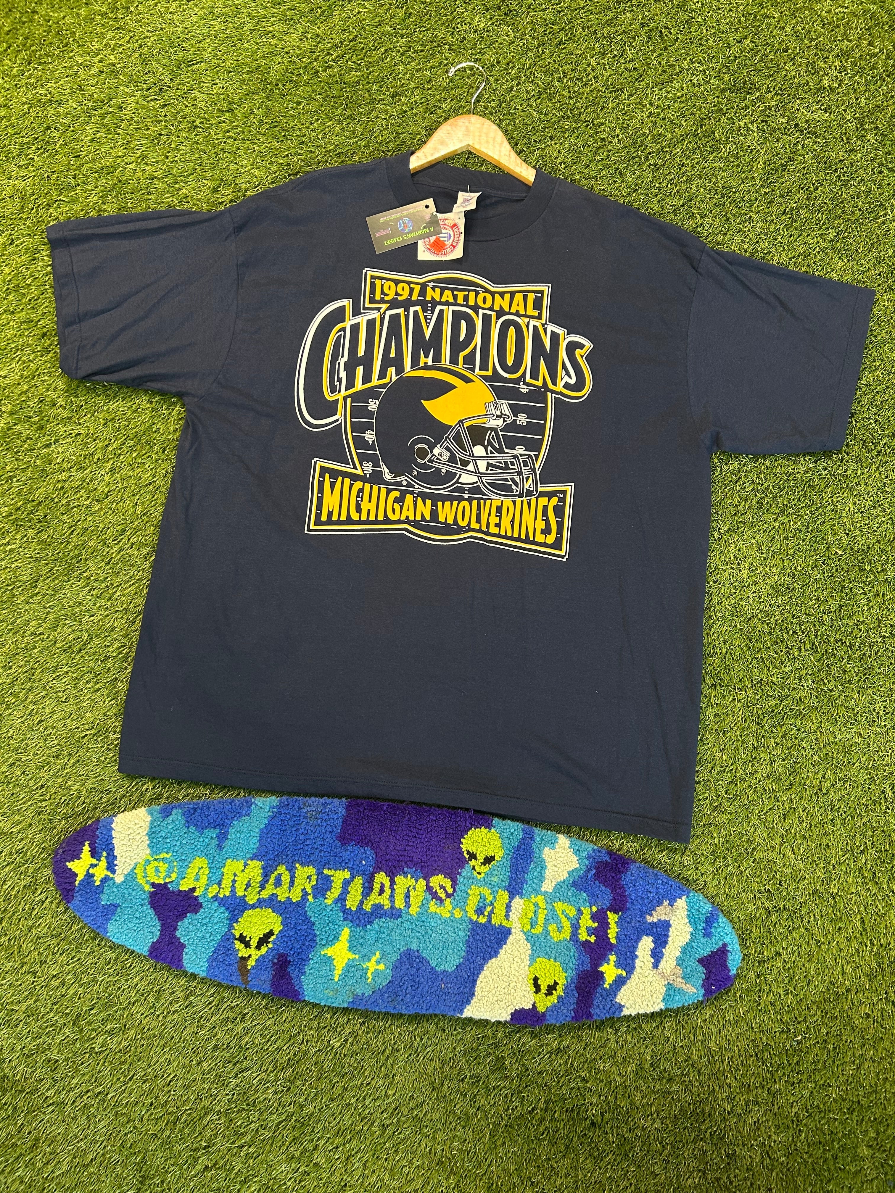 Vintage 1997 National Champion Michigan Wolverines Tee