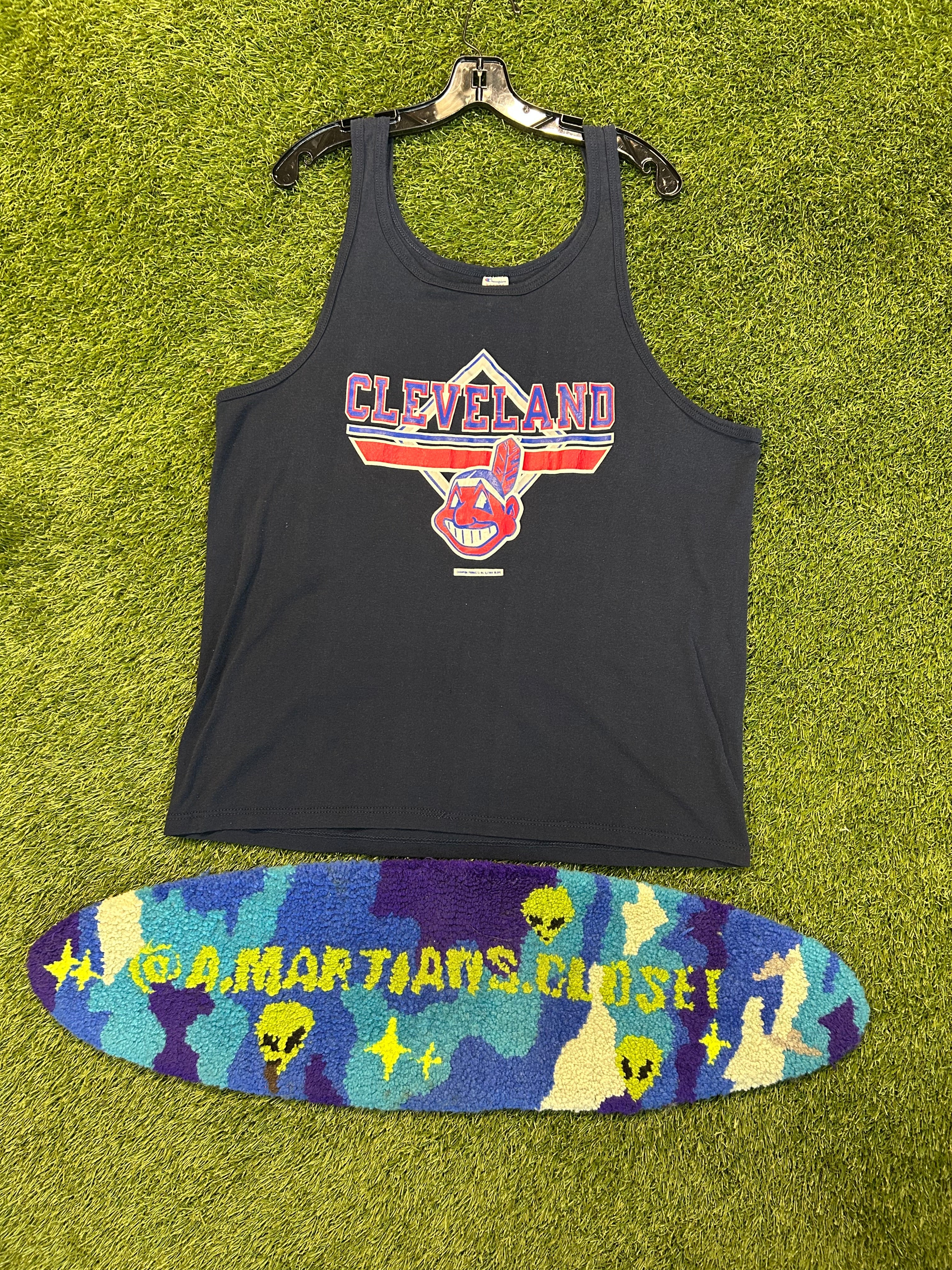 Vintage 1999 Cleveland Indians Old Champion Tank Top