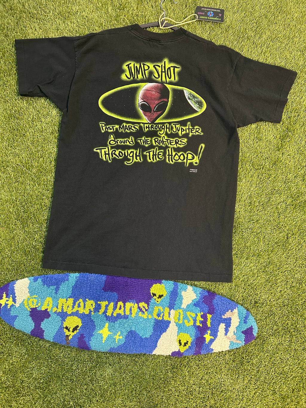 Vintage Alien With A Jumpshot Basketball Tee