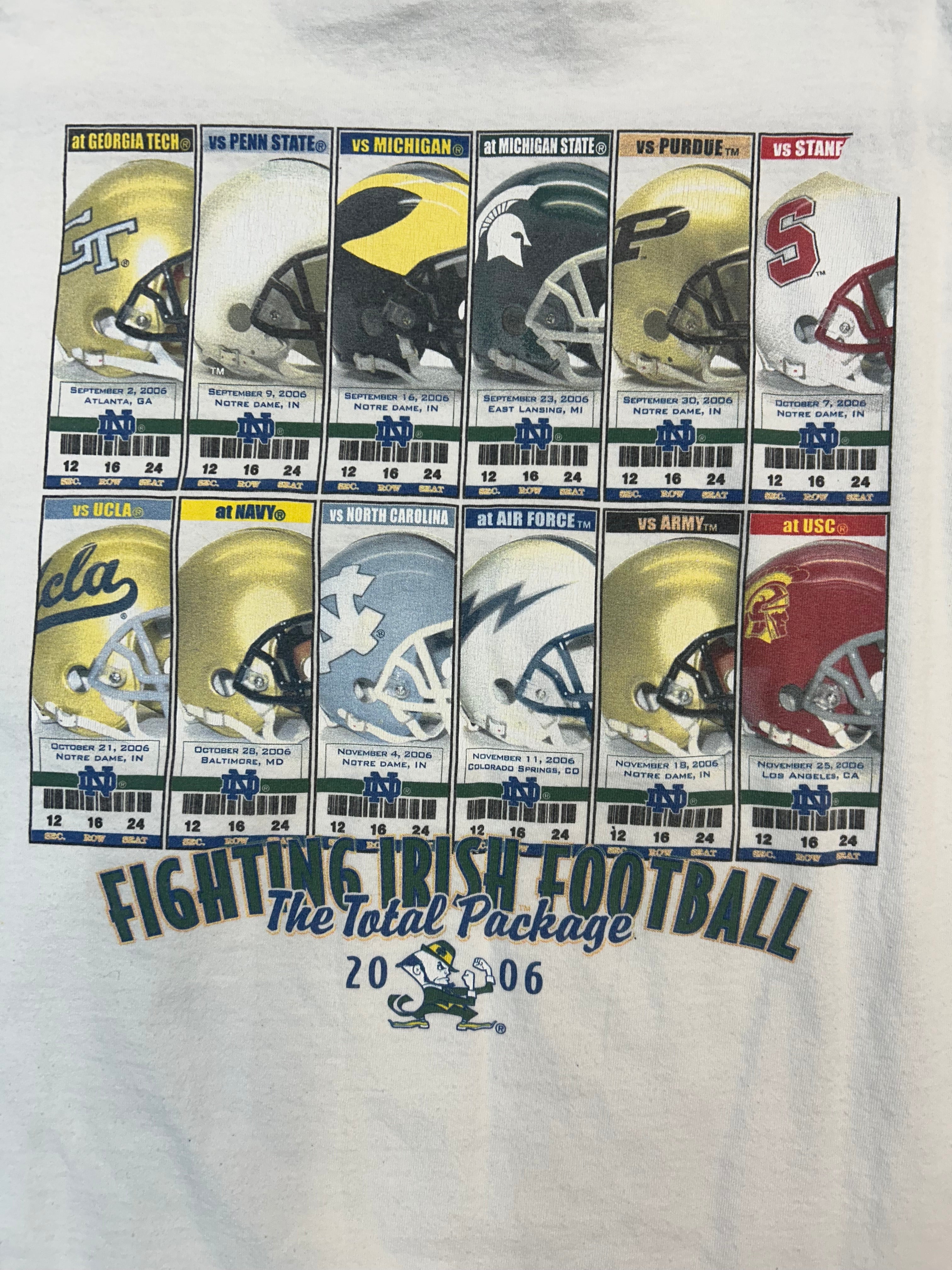 2006 Notre Dame Football The Total Package Tee