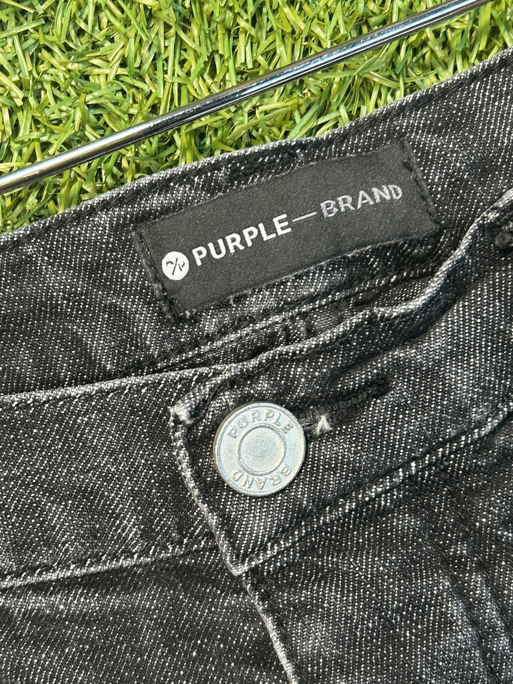 Purple The Brand Black Patch Jeans