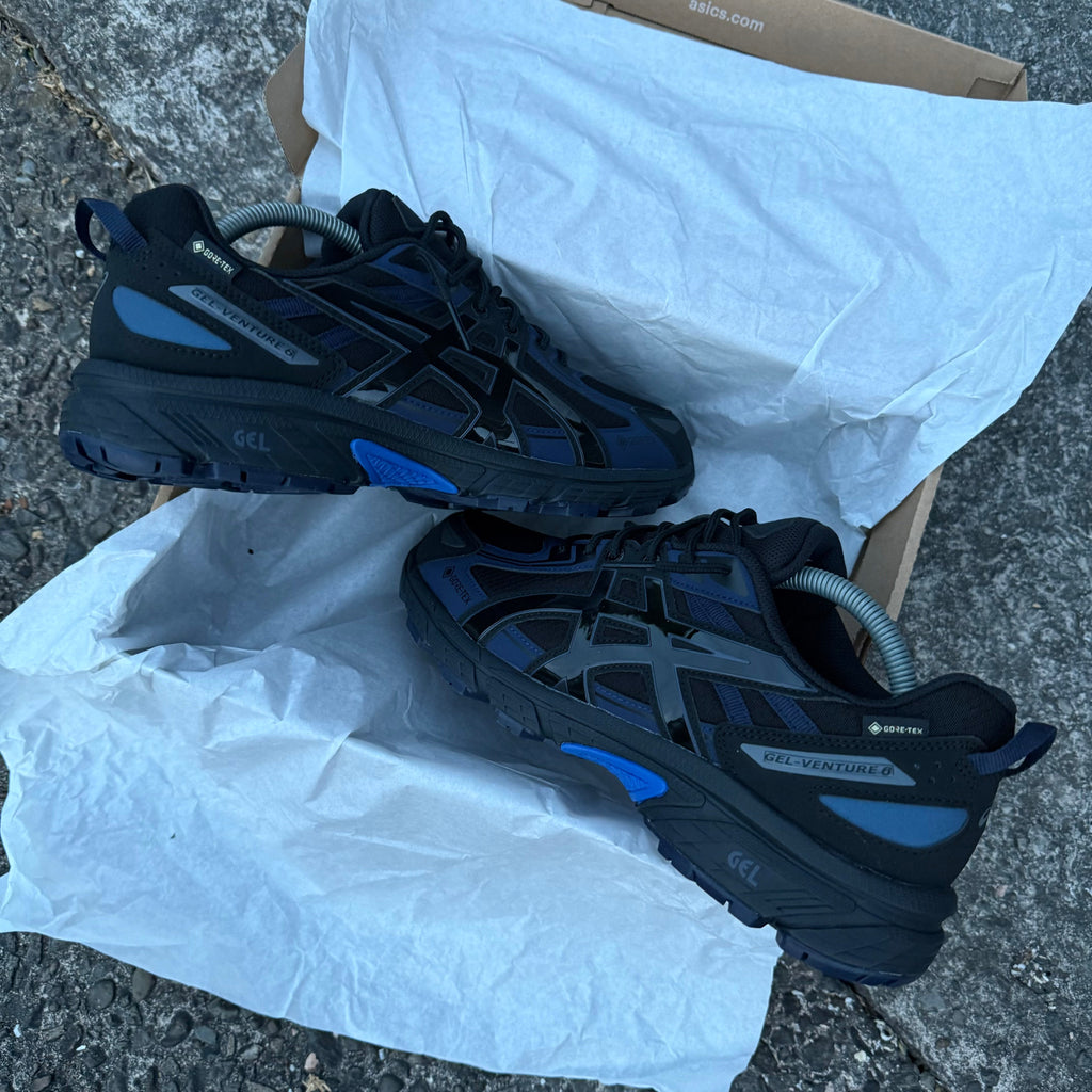 ASICS GEL VENTURE 6 TRAINER - BLACK / ROYAL BLUE