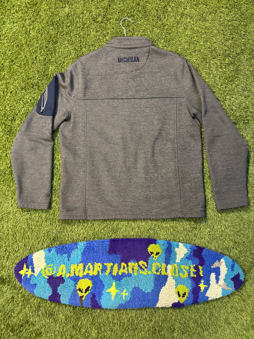 Dark Grey Michigan Colosseum Jacket Size Medium