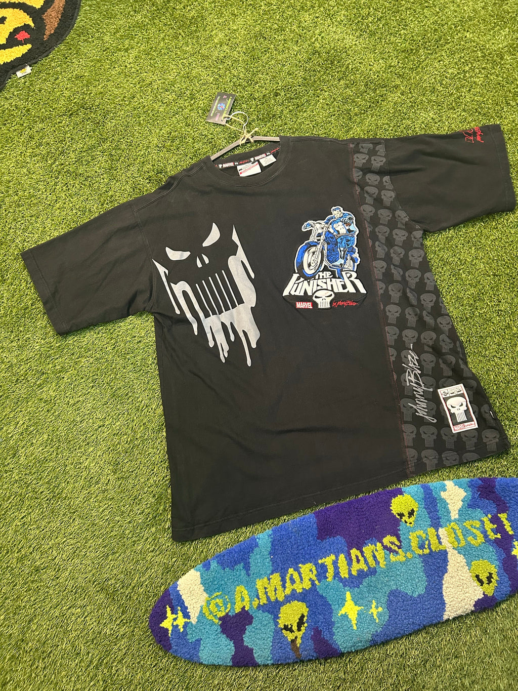 Rare Vintage Marvel X Johnny Blaze Punisher Tee