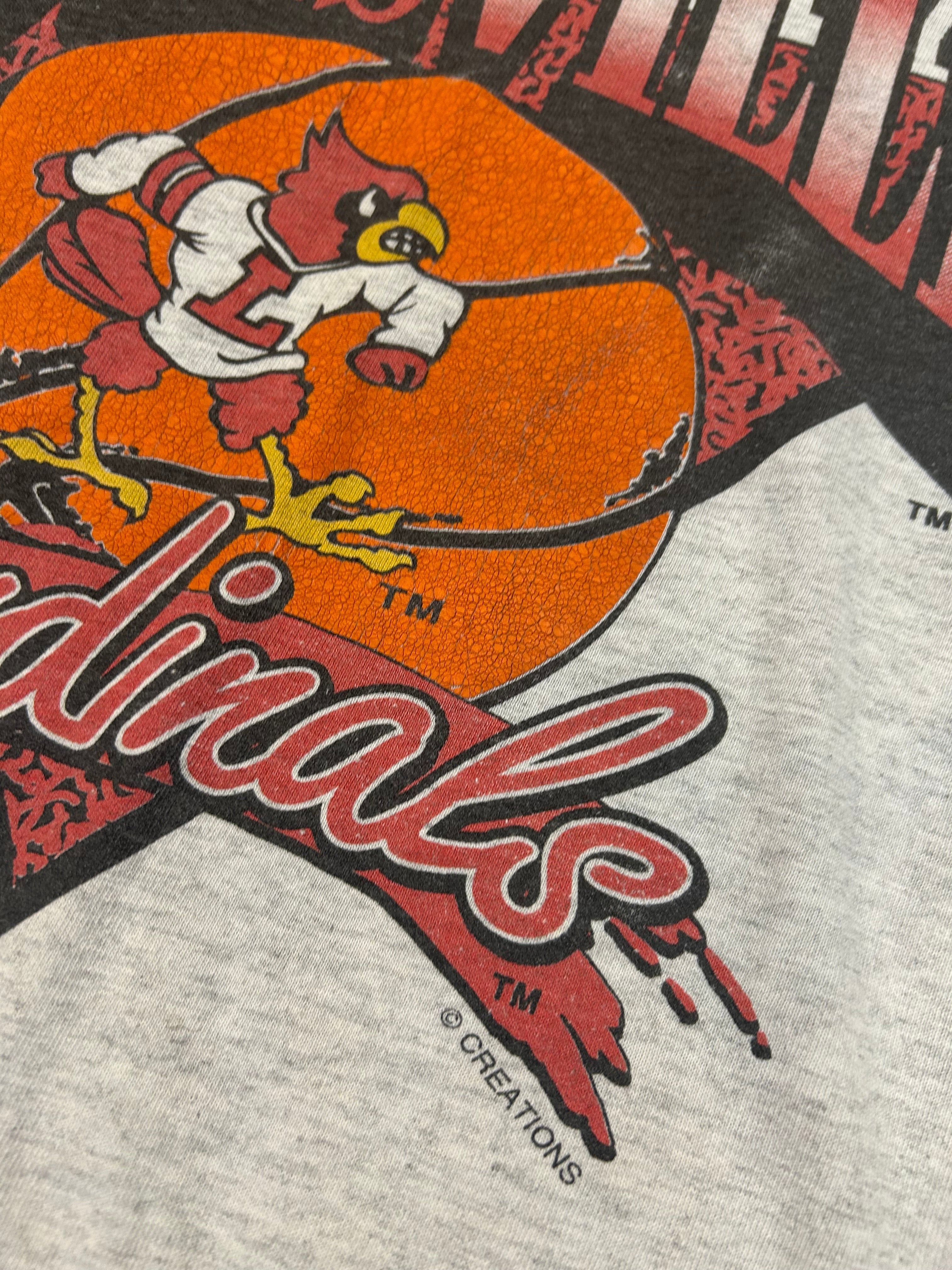 Vintage University Of Louisville Cardinals Basketball Tee