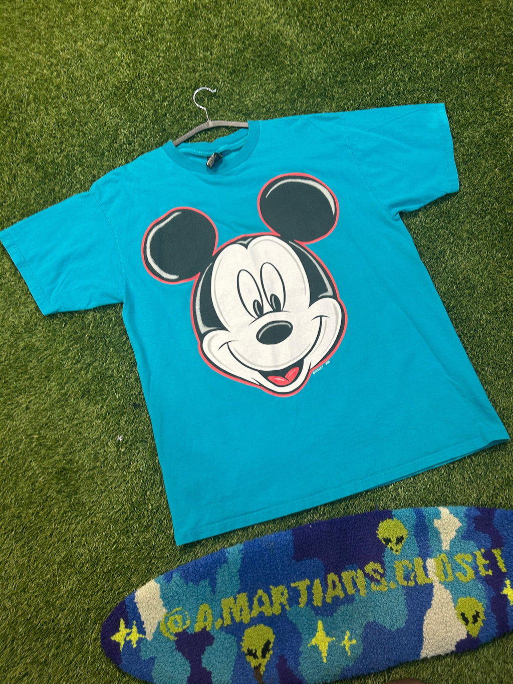 Y2K Disney Big Head Mickey Mouse Tee