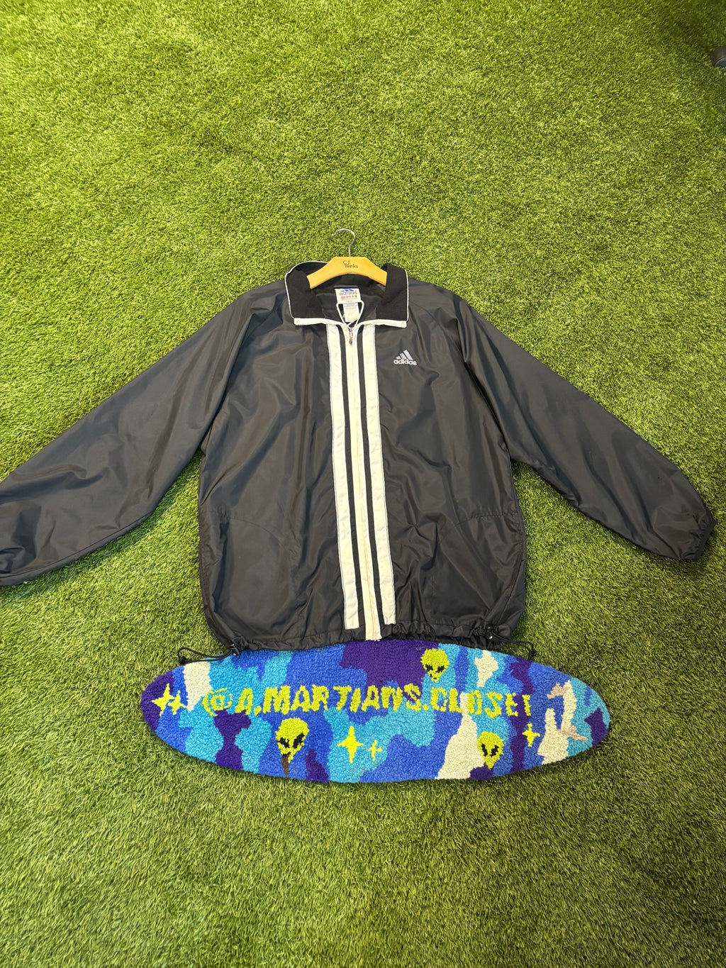 90s Vintage Adidas Vertical Front Stripe Jacket