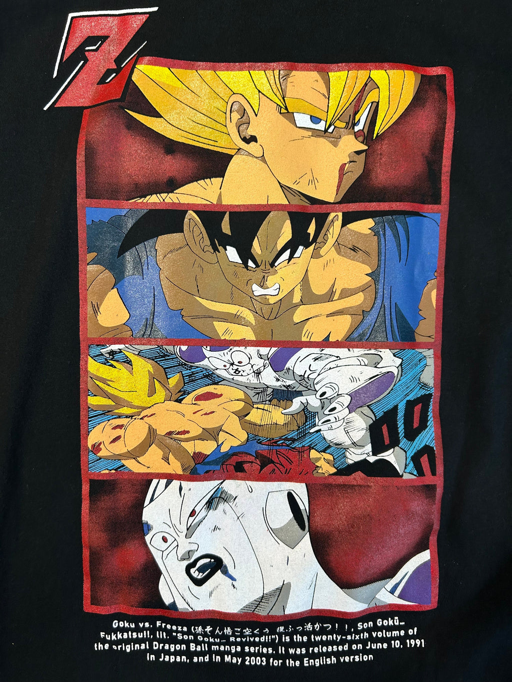 Y2K Bootleg Dragon Ball Z Comic Strip Tee