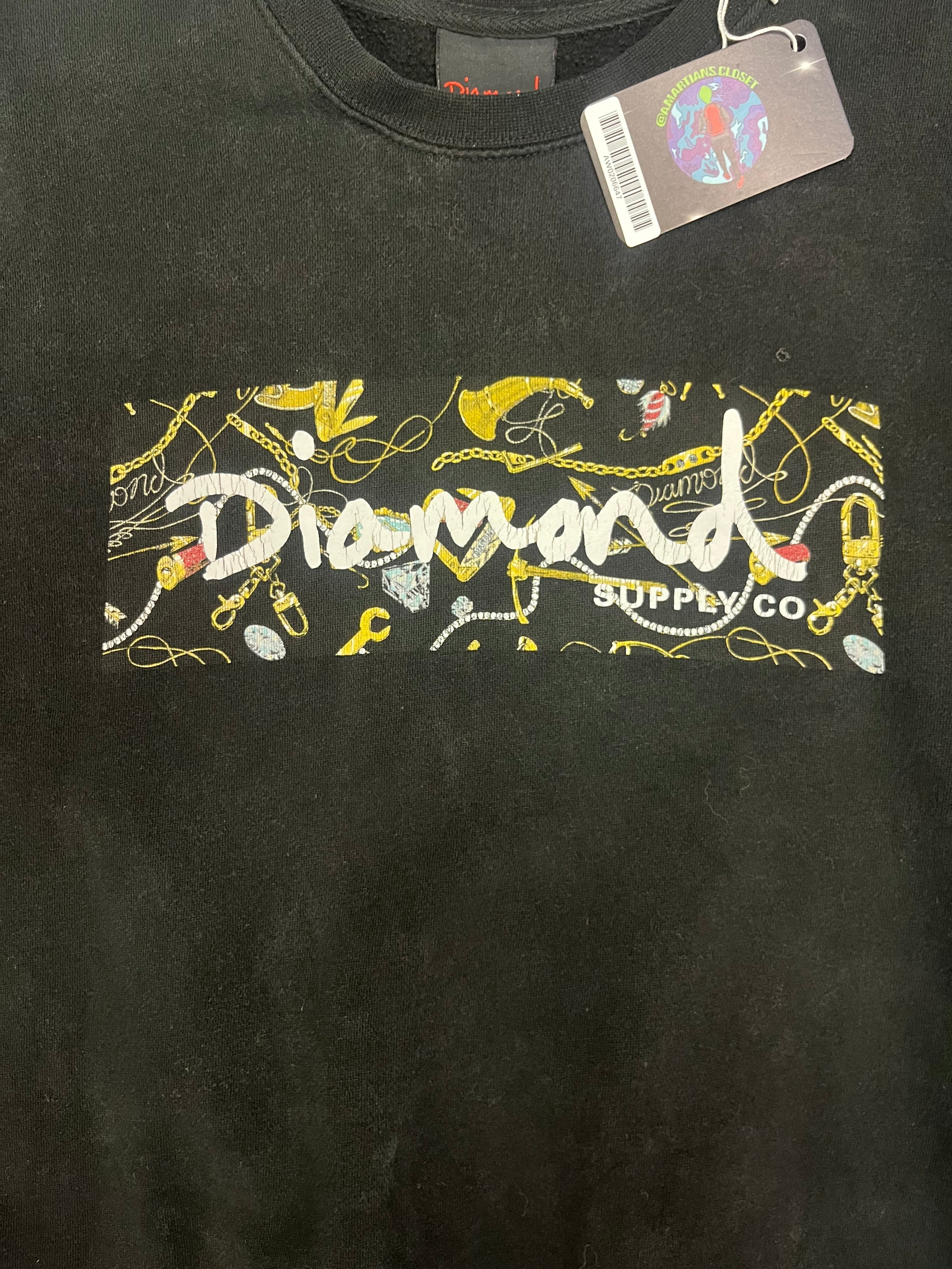 Retro Style 2000s Diamond Supply CO. Crew Neck