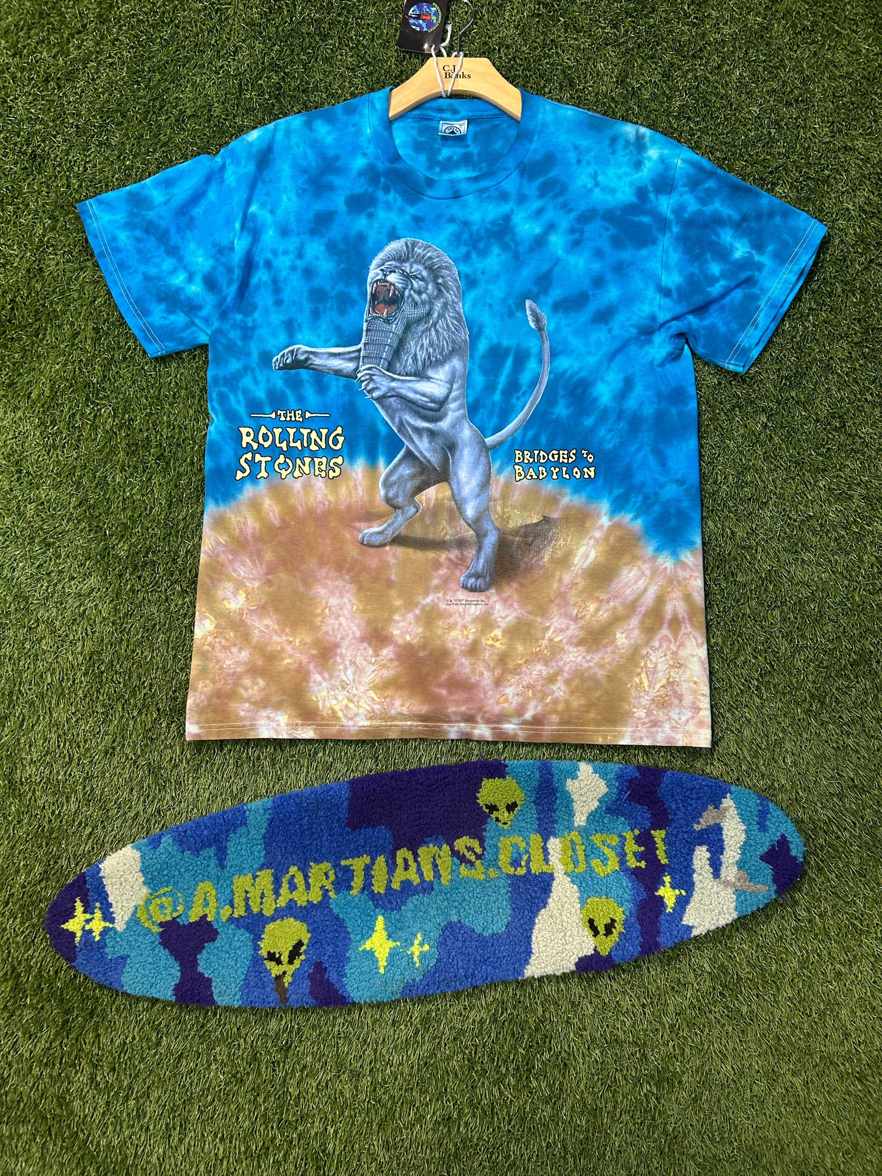 Vintage 1997 The Rolling Stones Bridges To Babylon Tye Dye Tee