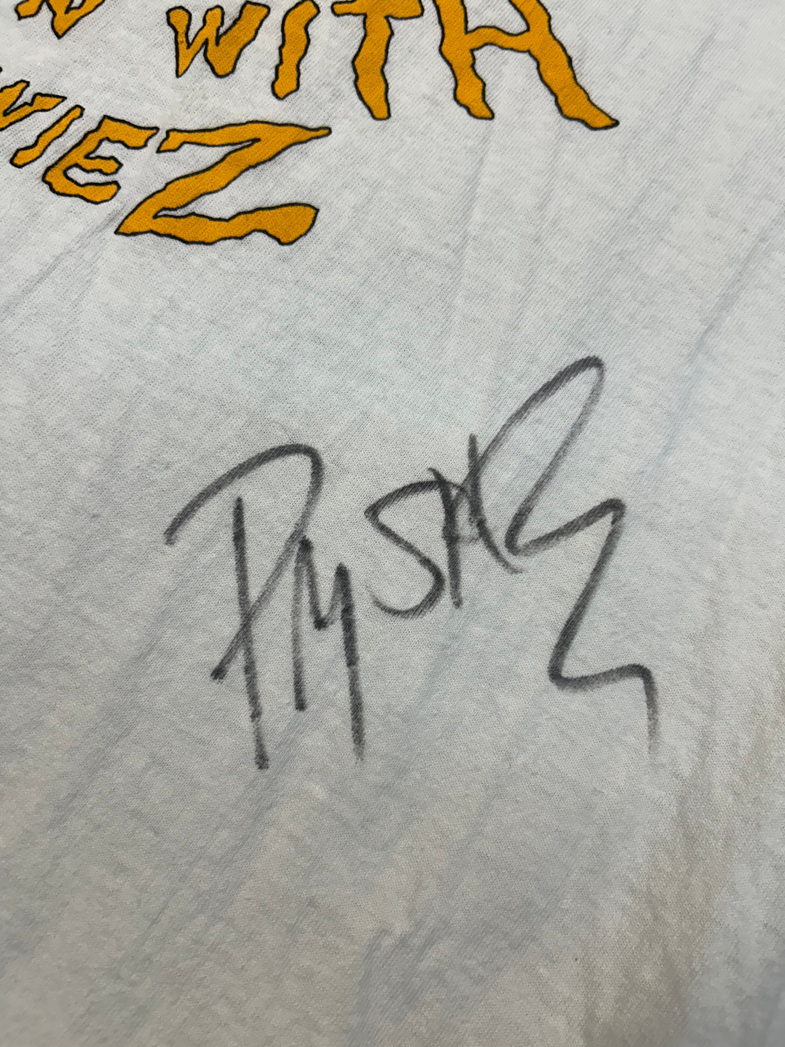 Y2K Pauly Shore Chillin With The Wiez Signed Tee