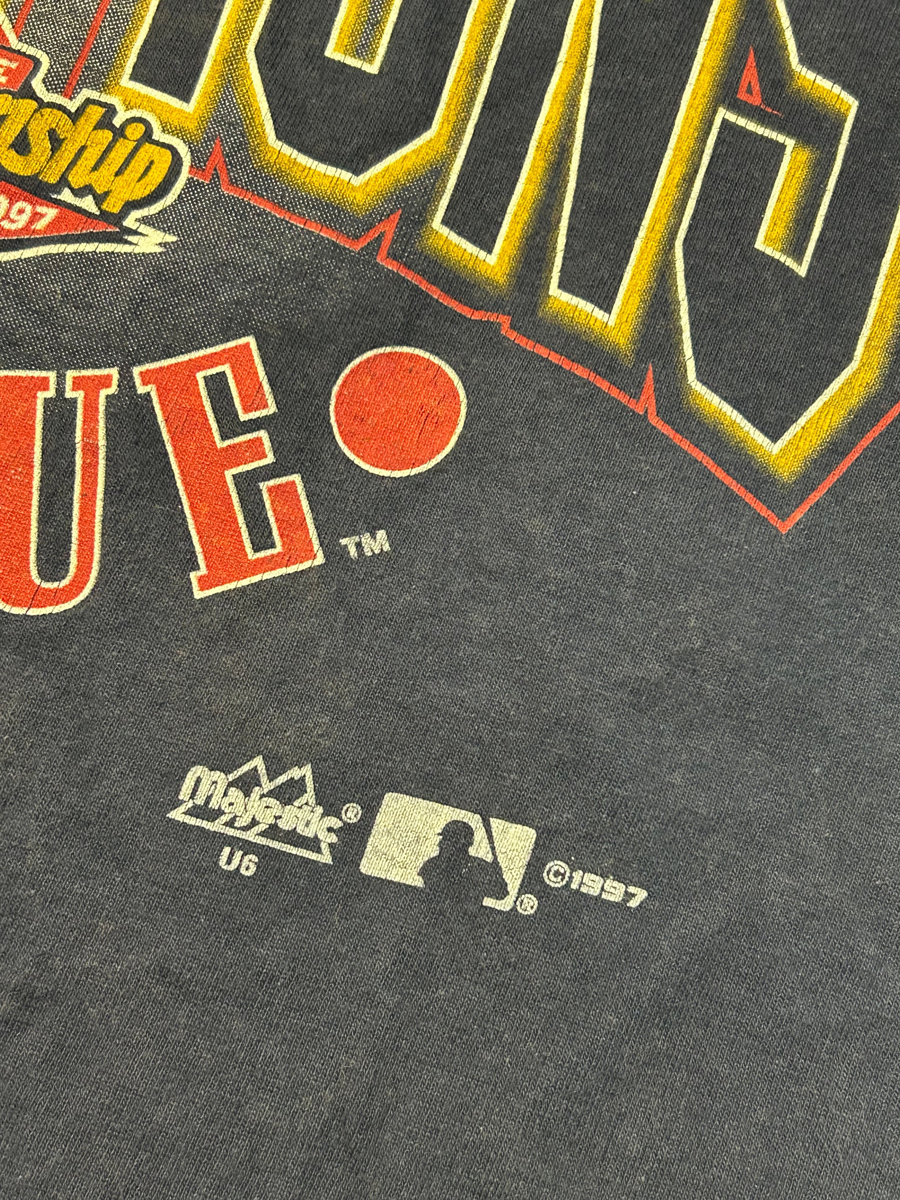 Vintage 1997 Cleveland Indians American League Tee