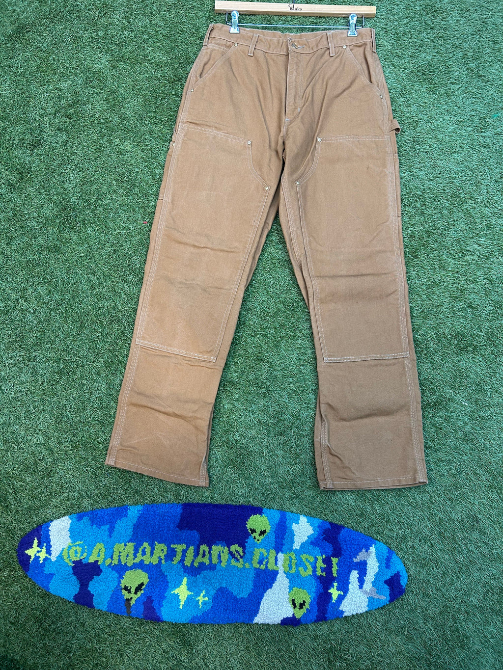 Y2K Carhartt Tan Double Knee Carpenter Jeans