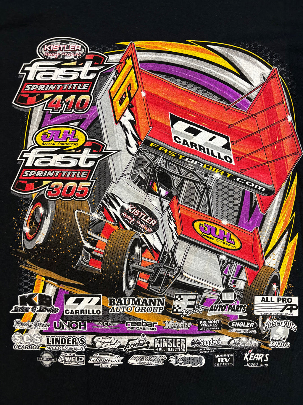 2016 Kistler Racing Products Sprint car T-Shirt Size 3XL Gildan ultra cotton tag