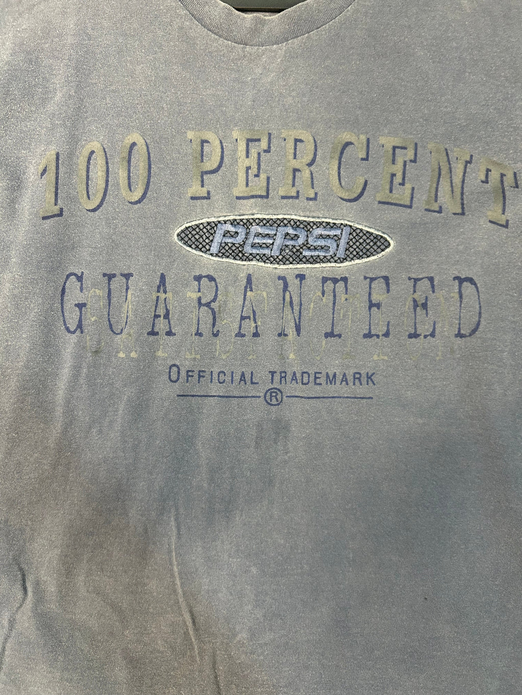 Vintage 100 Percent Pepsi Embroidered Tee
